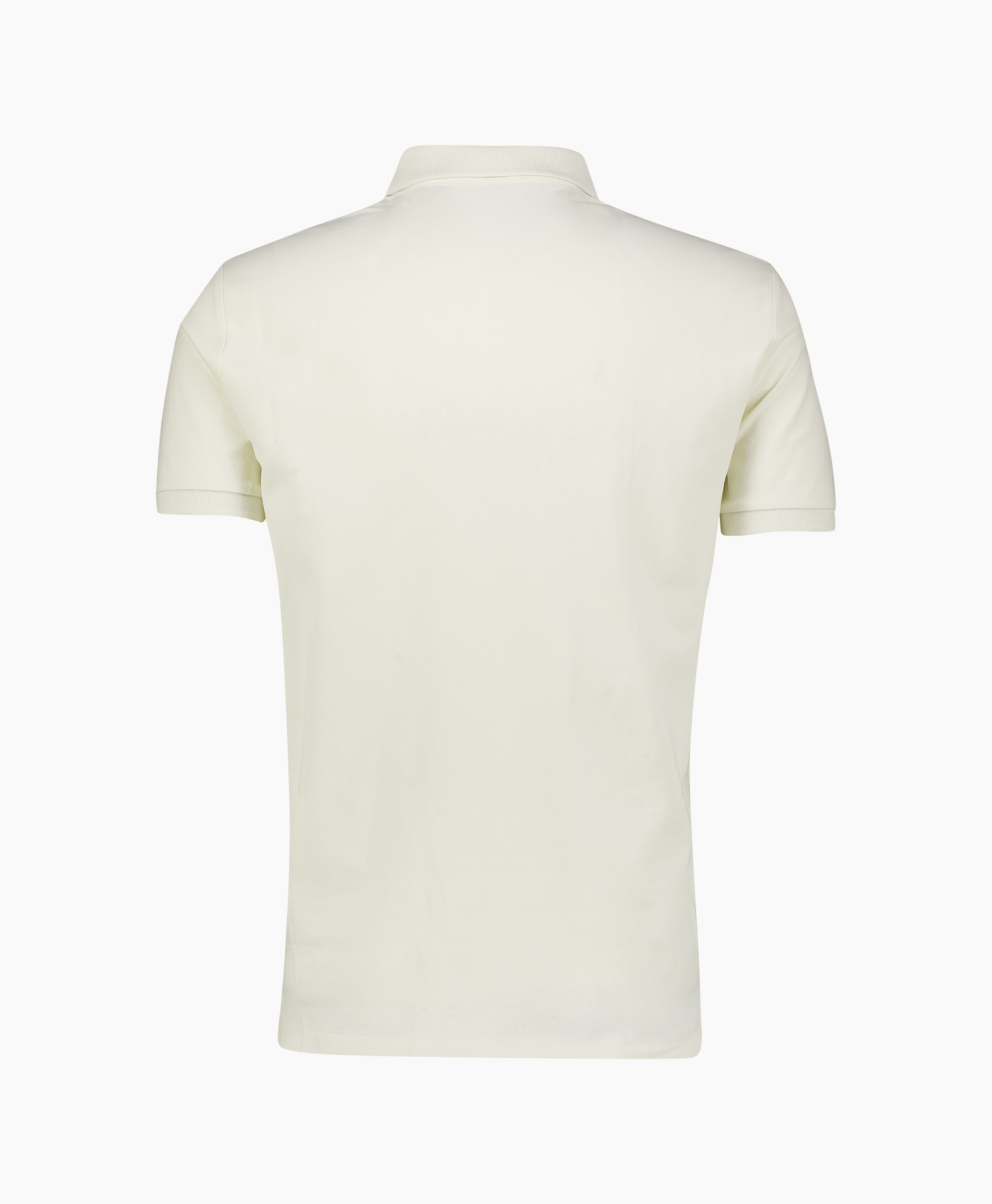 polo shirt, short sleeve, collared, white, cotton