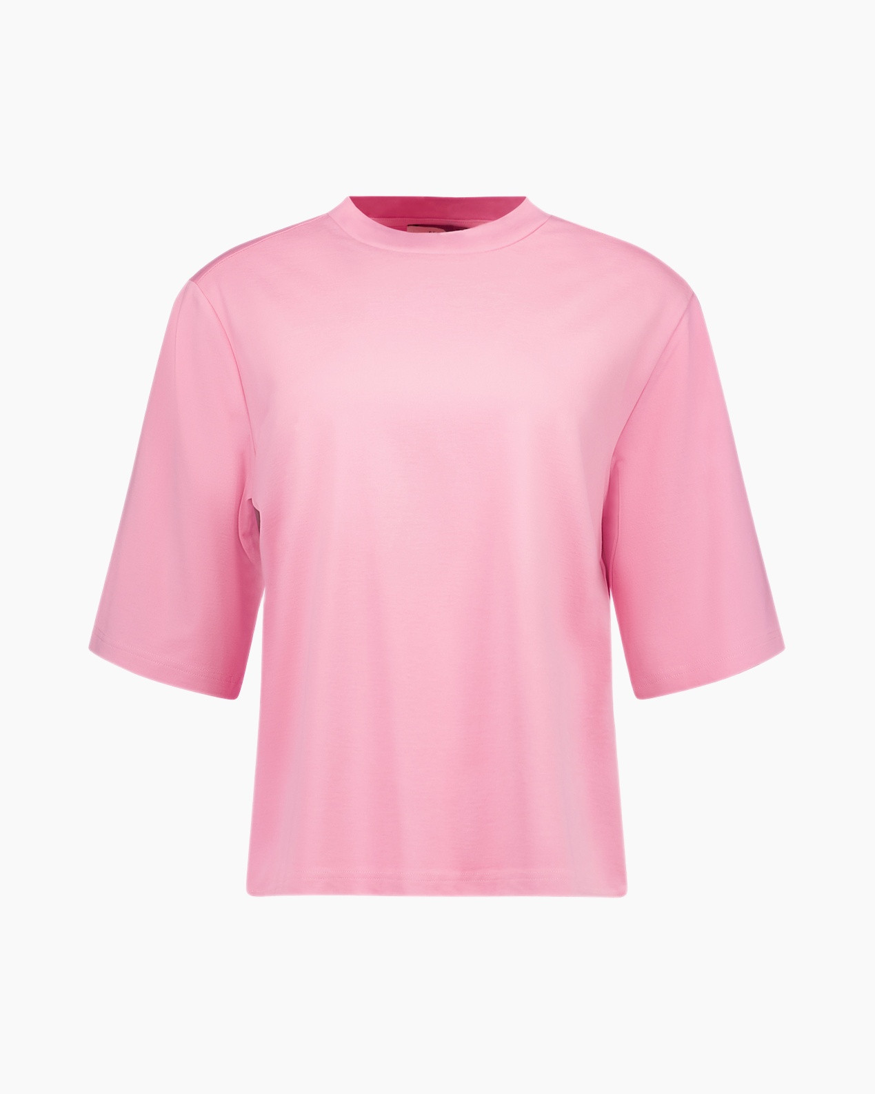 t-shirt, pink, short-sleeve, crew neck, cotton