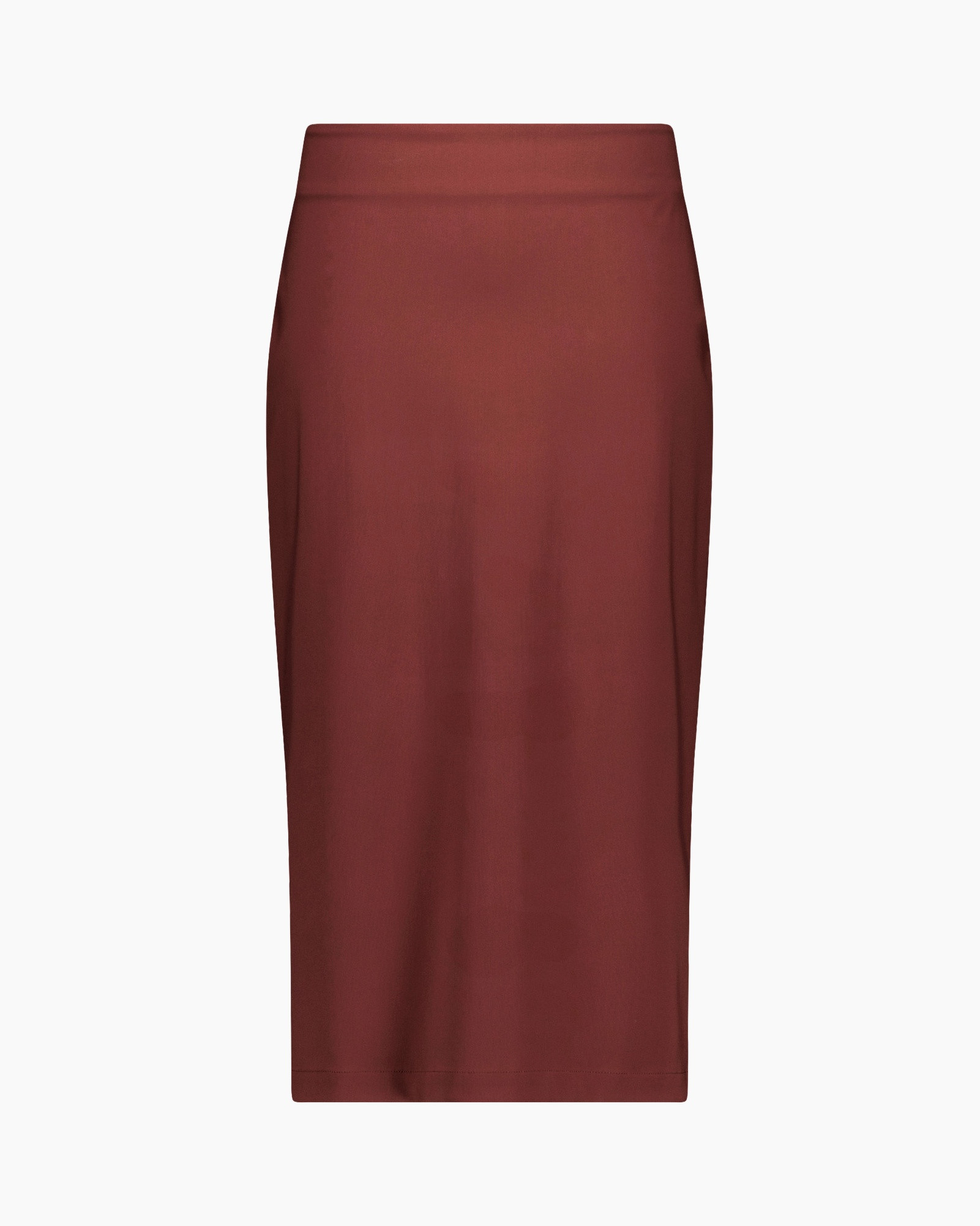 skirt, midi, solid, brown, high-waist