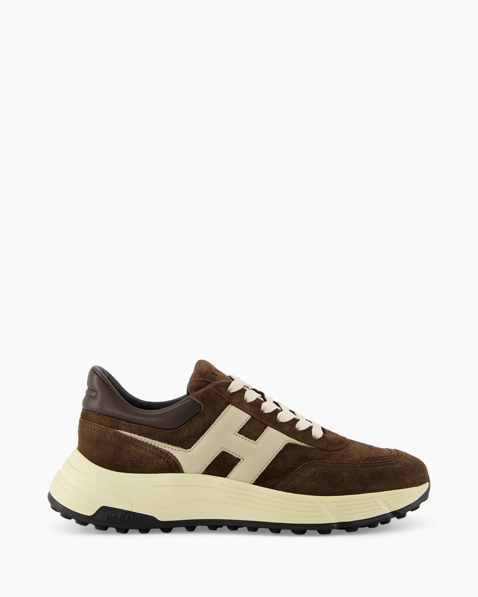 sneaker, brown, suede, creeper, glossy-padded-sole
