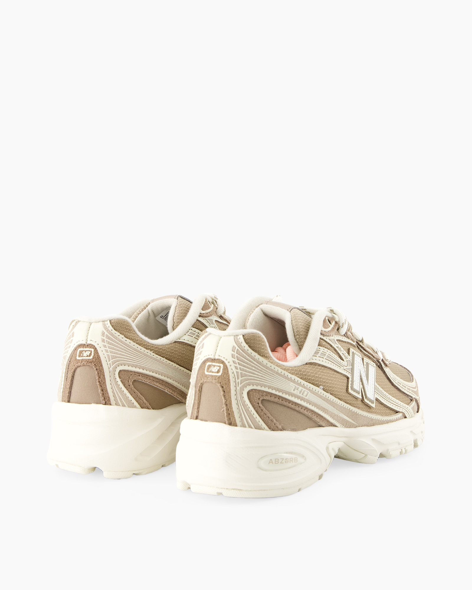 sneakers, running shoes, beige, mesh, trailing sole