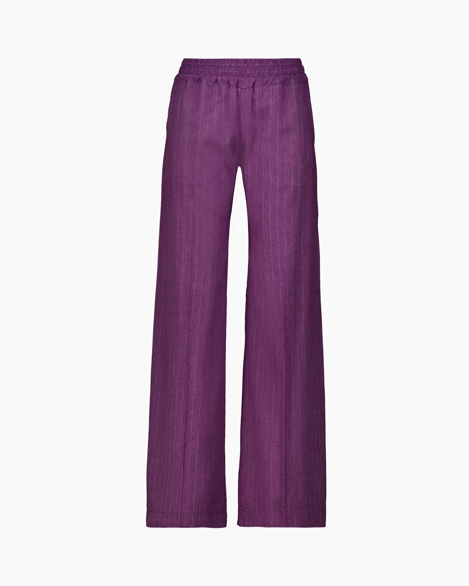 Pantalon Honey Flanel Touch Pin Striped donker rood