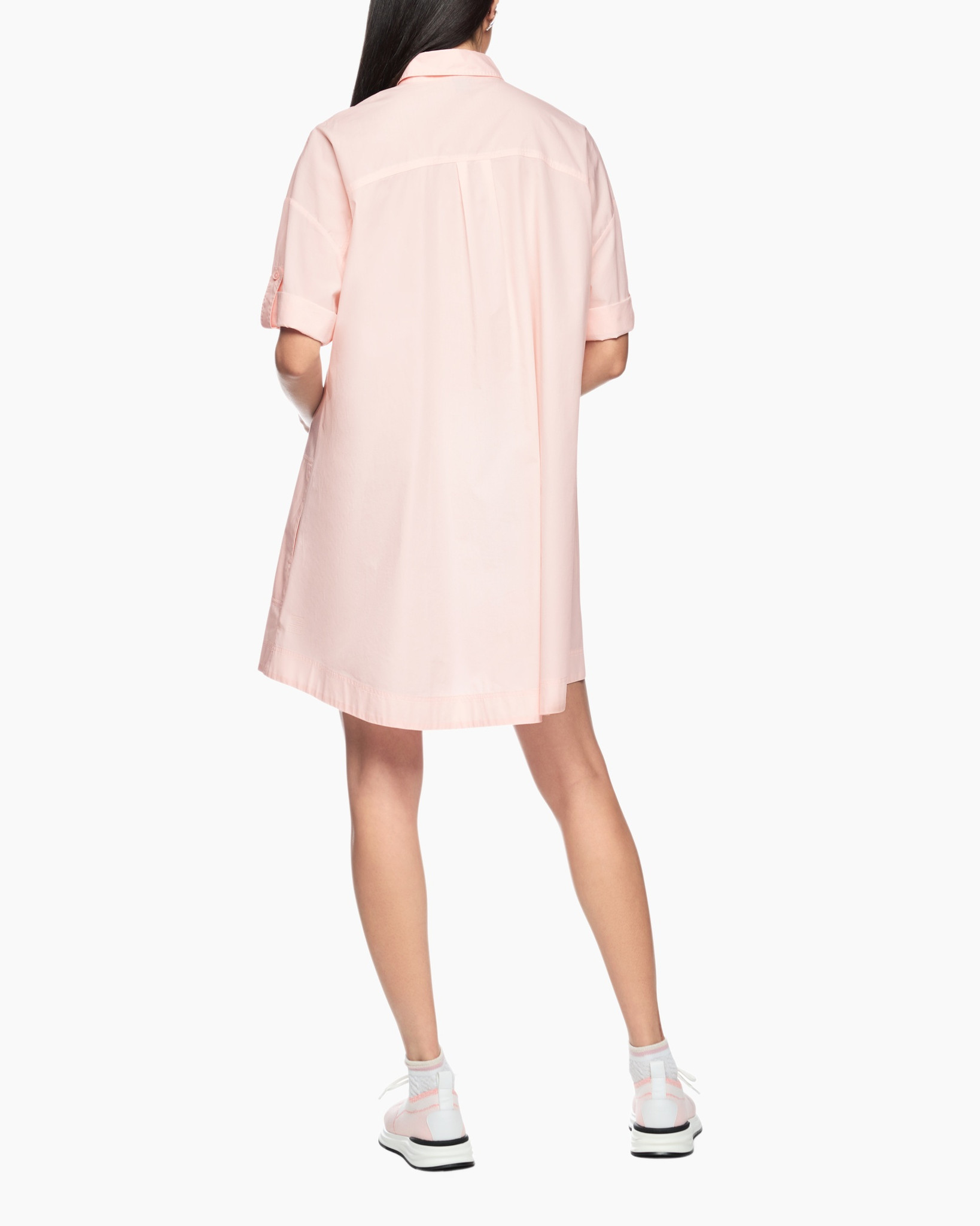 shirt, blouse, tunic, pink, loose-fit
