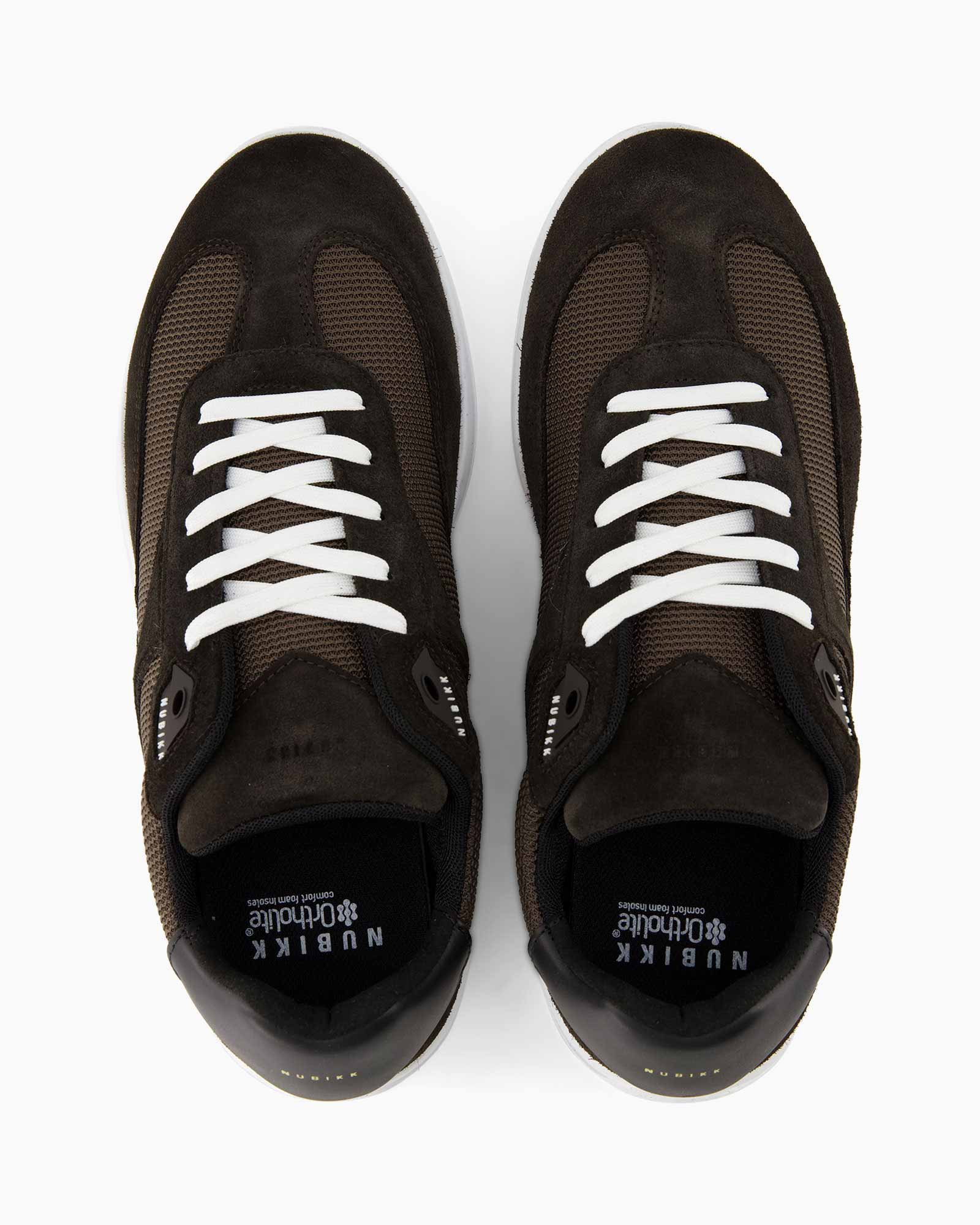 sneakers, brown, mesh, lace-up, low-top