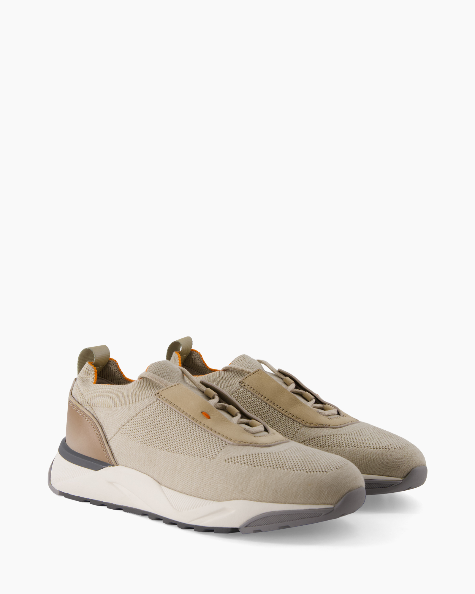 sneakers, mesh, beige, athletic, lace-up