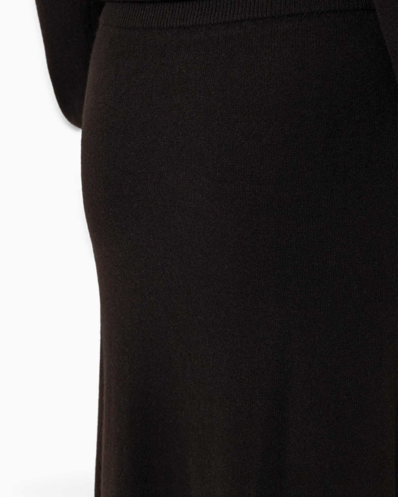 black, knit, skirt, fabric, solid