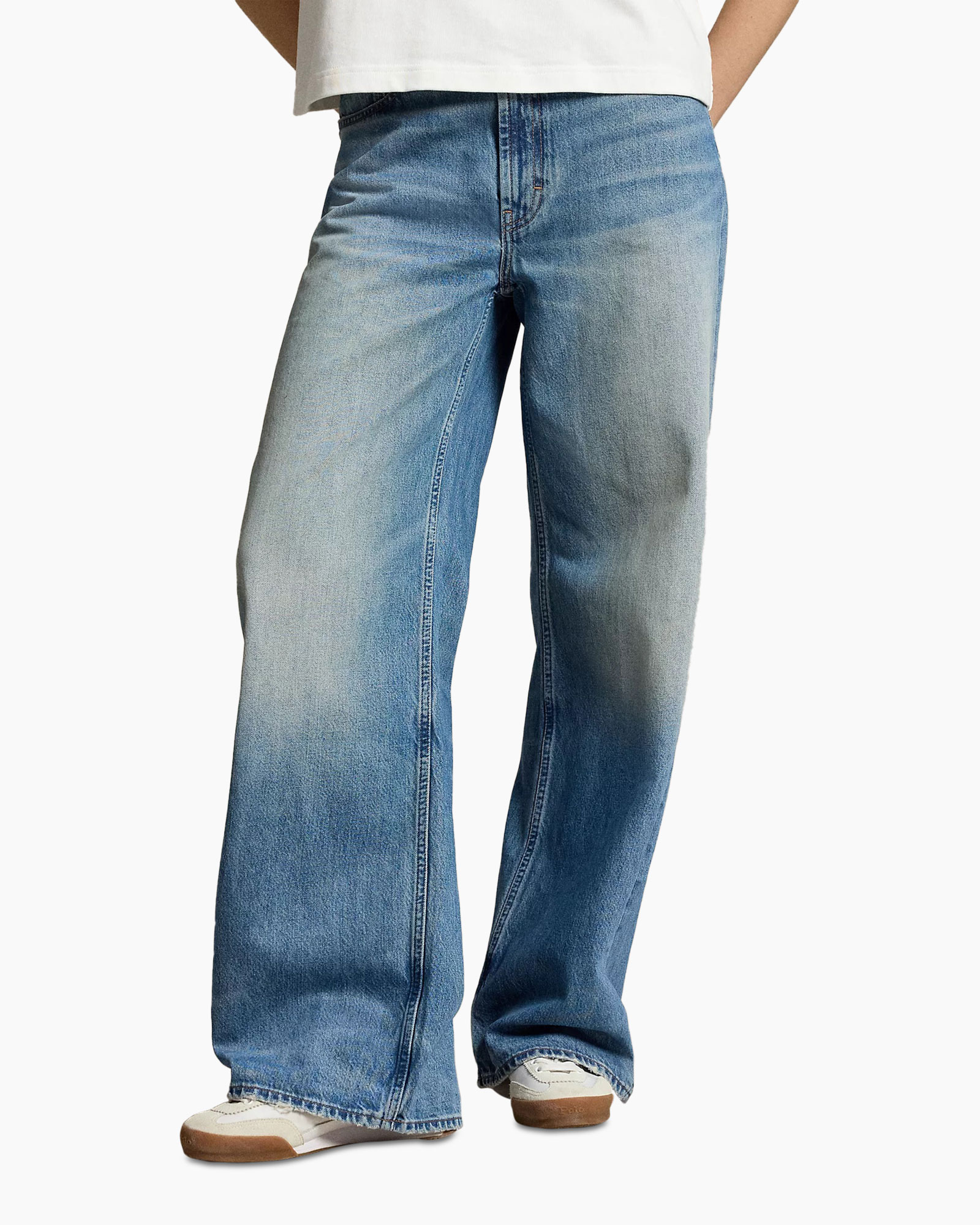 jeans, blue jeans, wide leg, distressed, denim