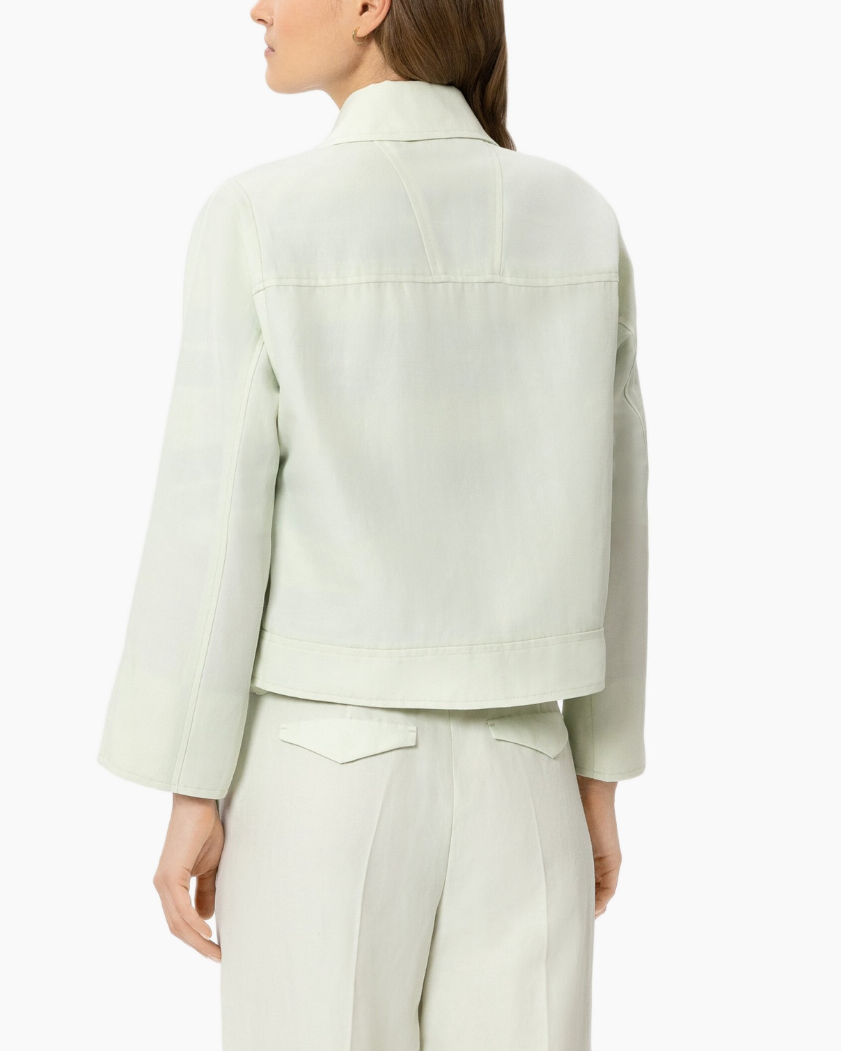 jacket, coat, linen, green, pockets
