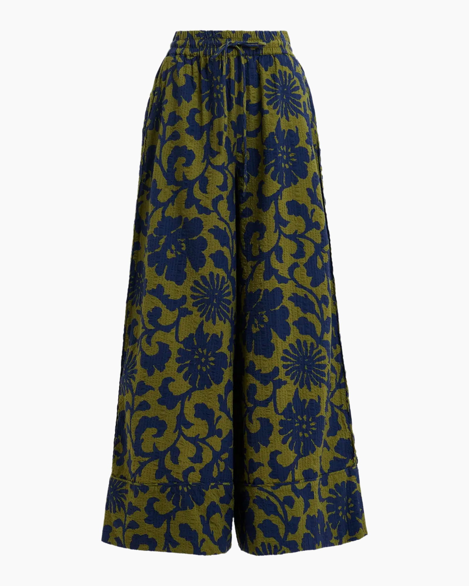 wide-leg, palazzo, floral, print, canvas-textured