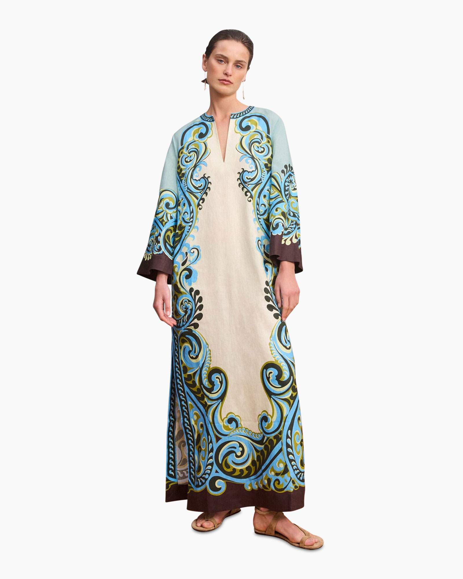 caftan, maxi dress, embroidery, beachwear, long dress