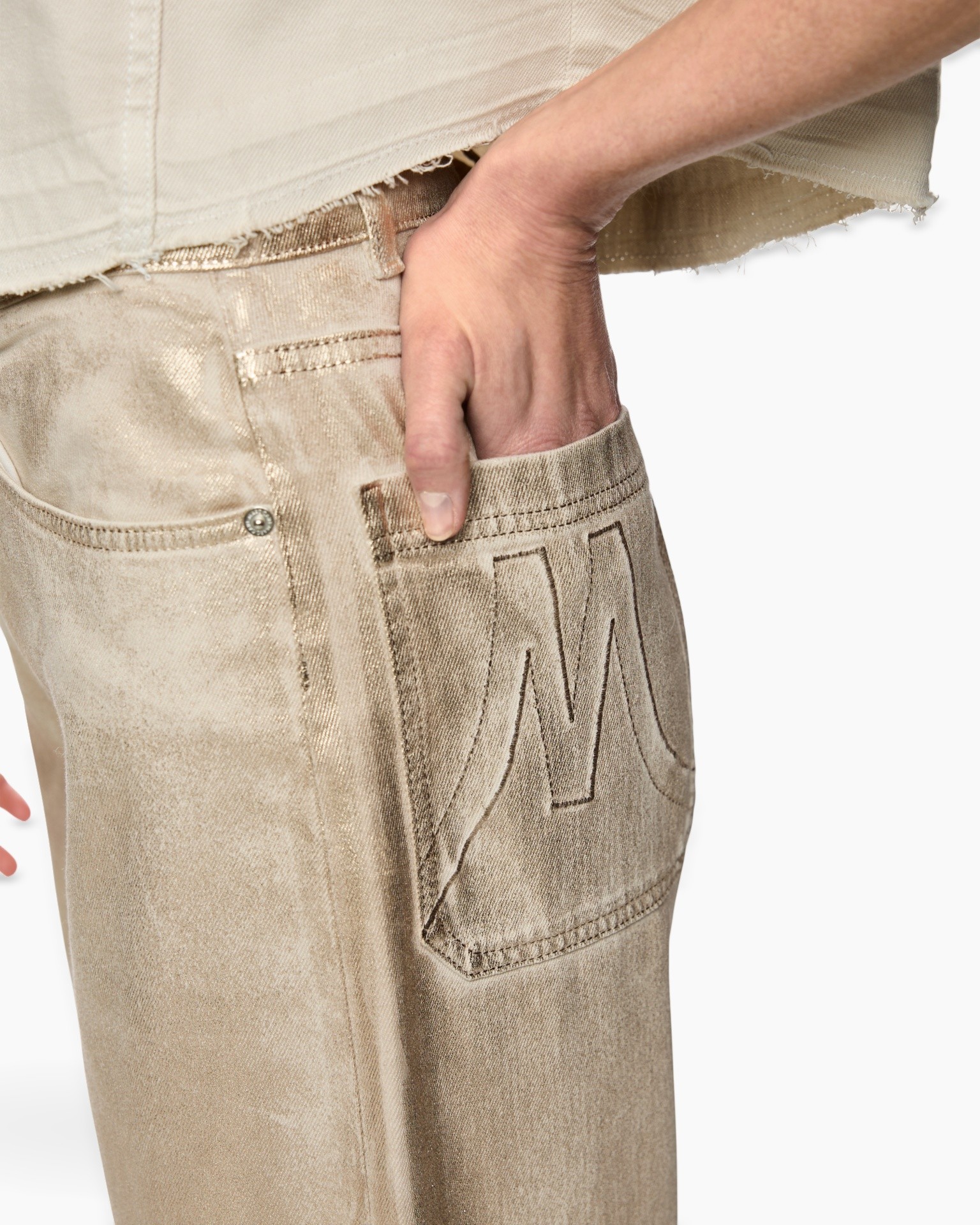 pants, jeans, back pocket, beige, denim