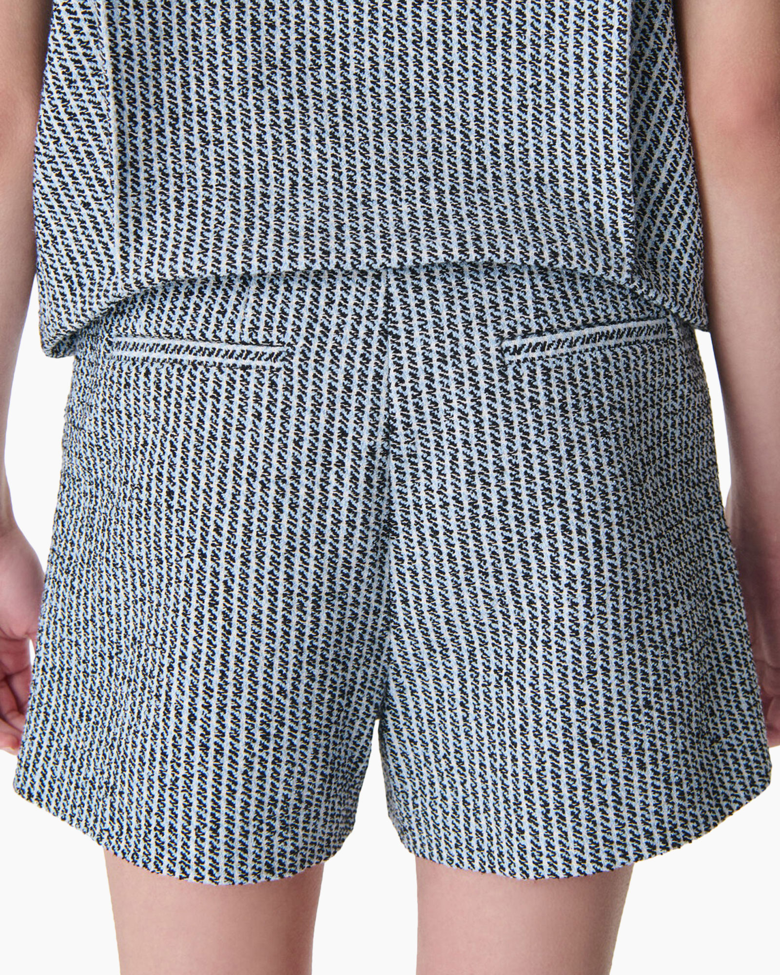 shorts, plaid, check, pattern, two-piece set