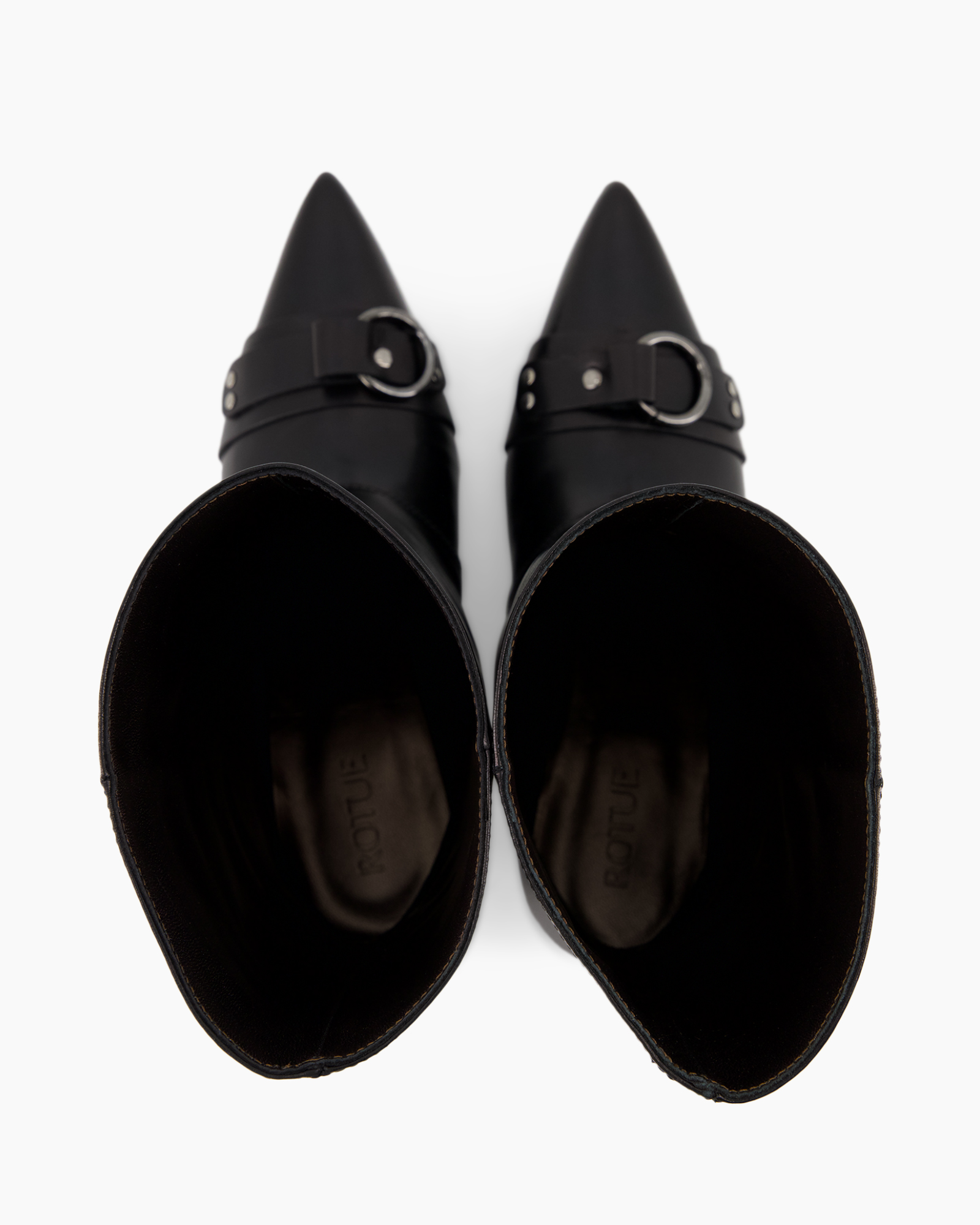 boots, ankle boots, black, buckled, leather