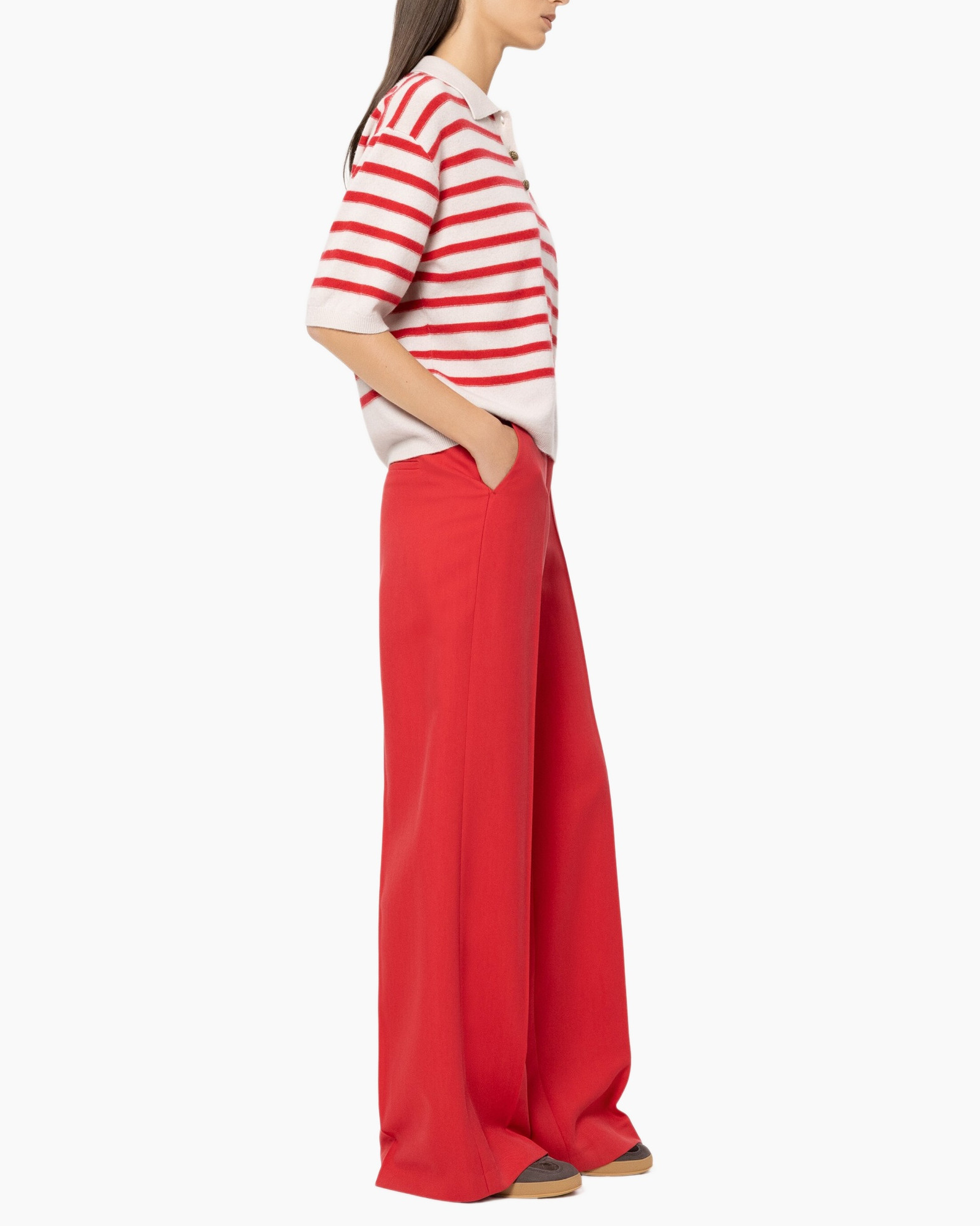 Pants, Dress, Formal Wear, Person, Woman