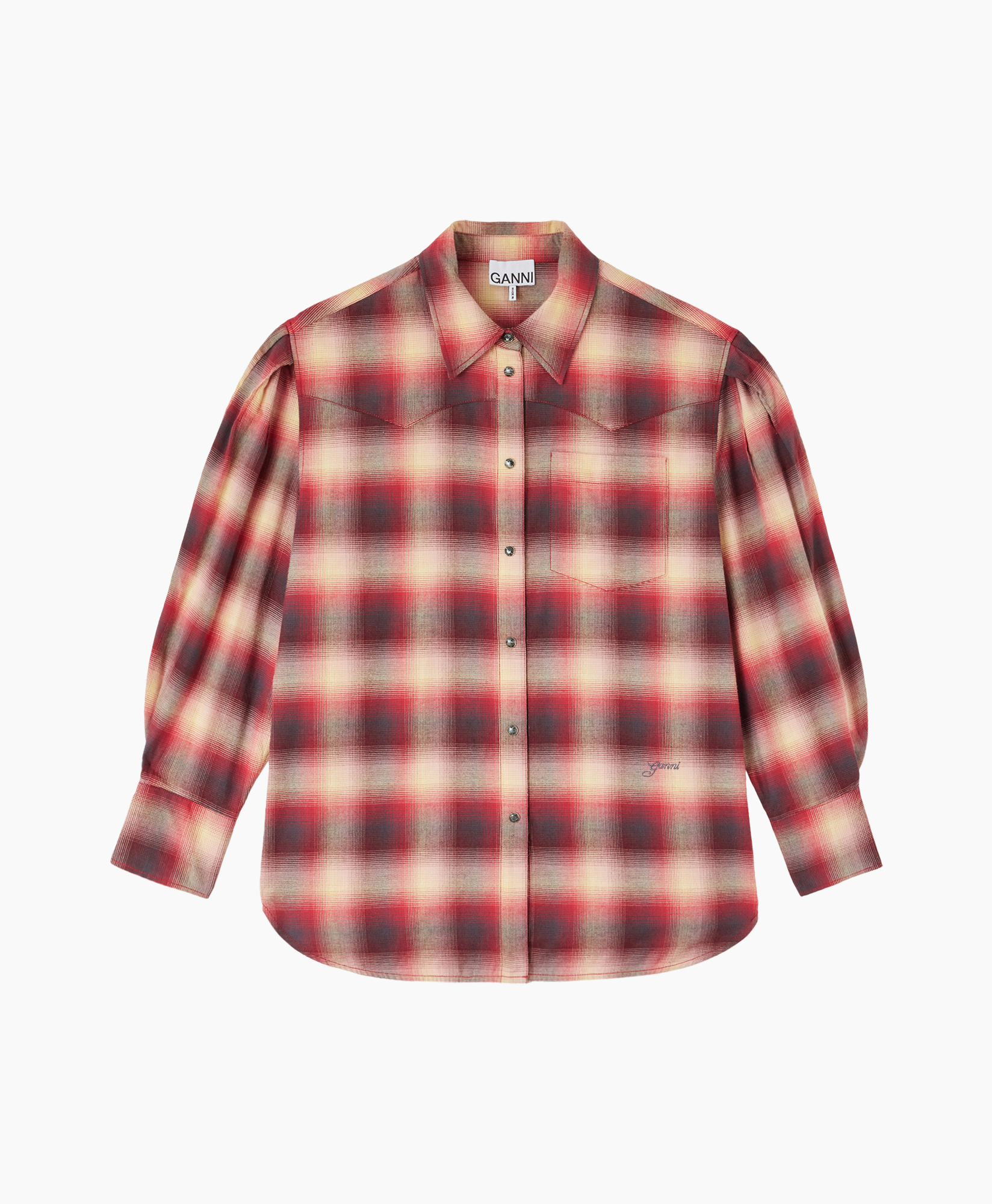 shirt, plaid, flannel, long sleeve, buttons