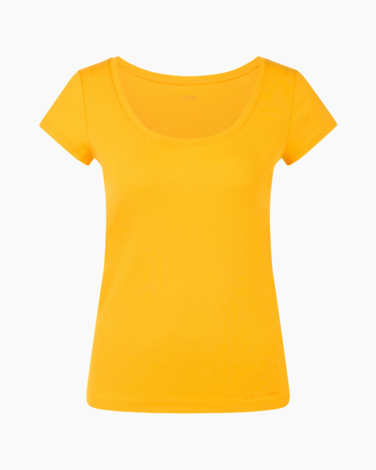 tshirt, short sleeves, yellow, solid color, knit fabric