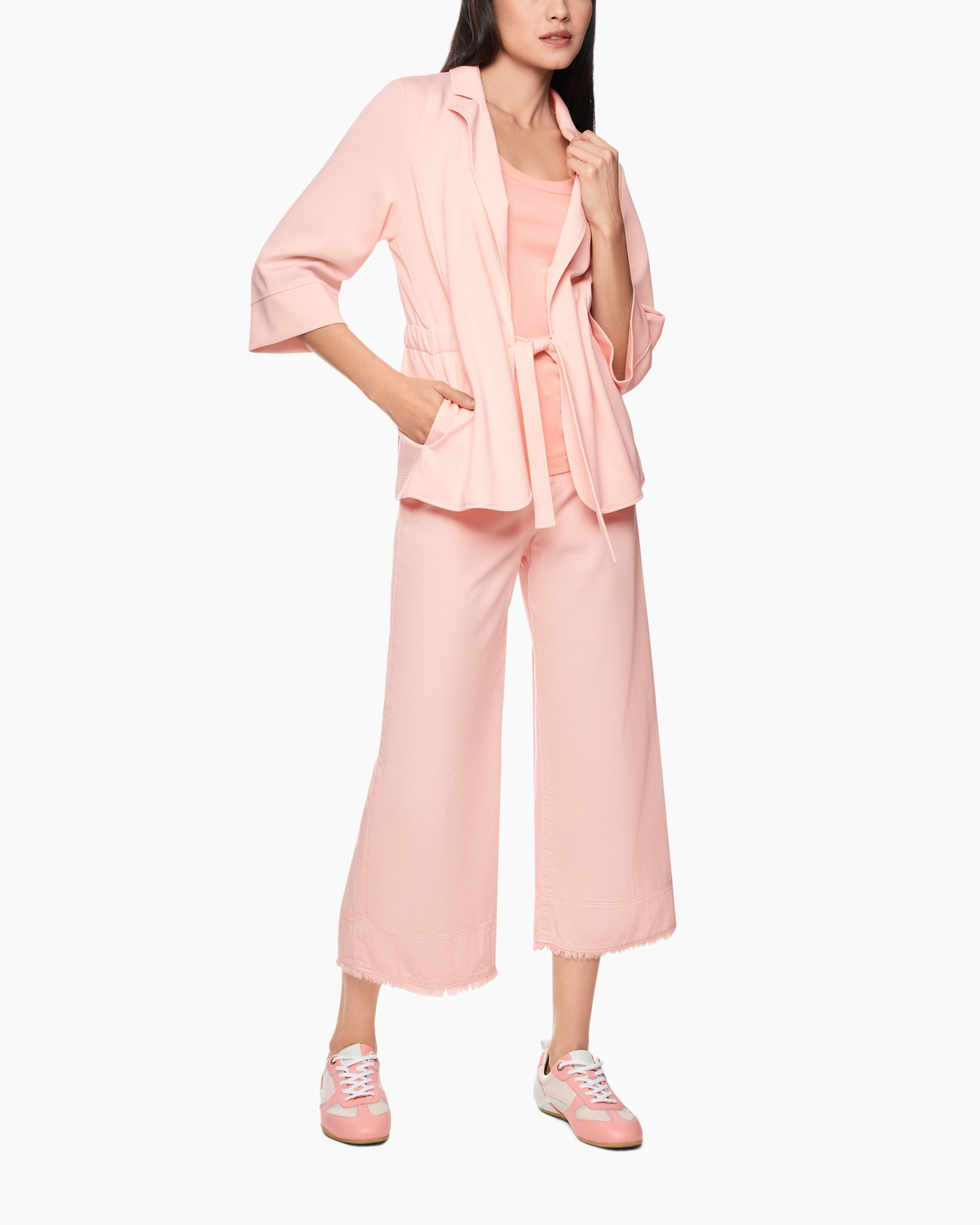 pink, jacket, pants, set, casual