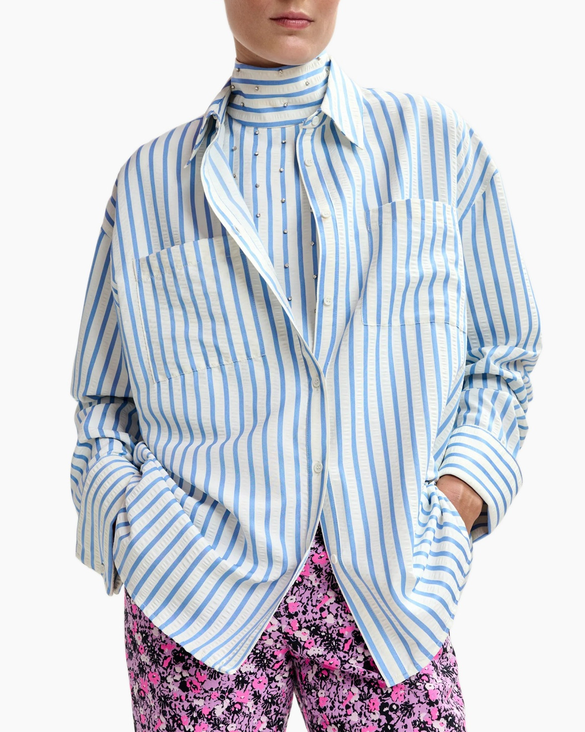 Clothing, Shirt, Dress Shirt, Long Sleeve, Sleeve