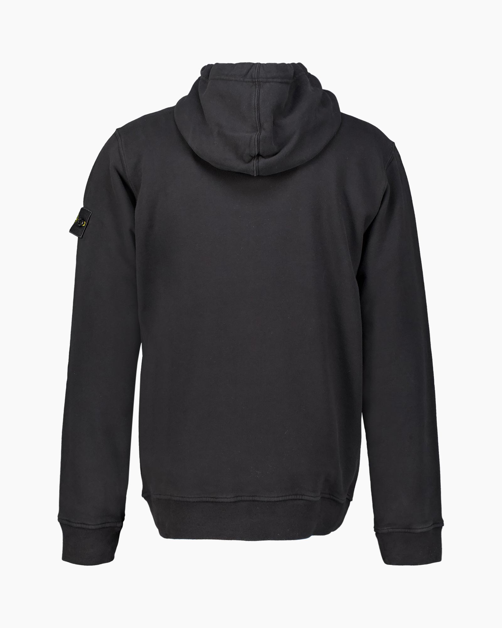 hoodie, black, hood, sweat, back view