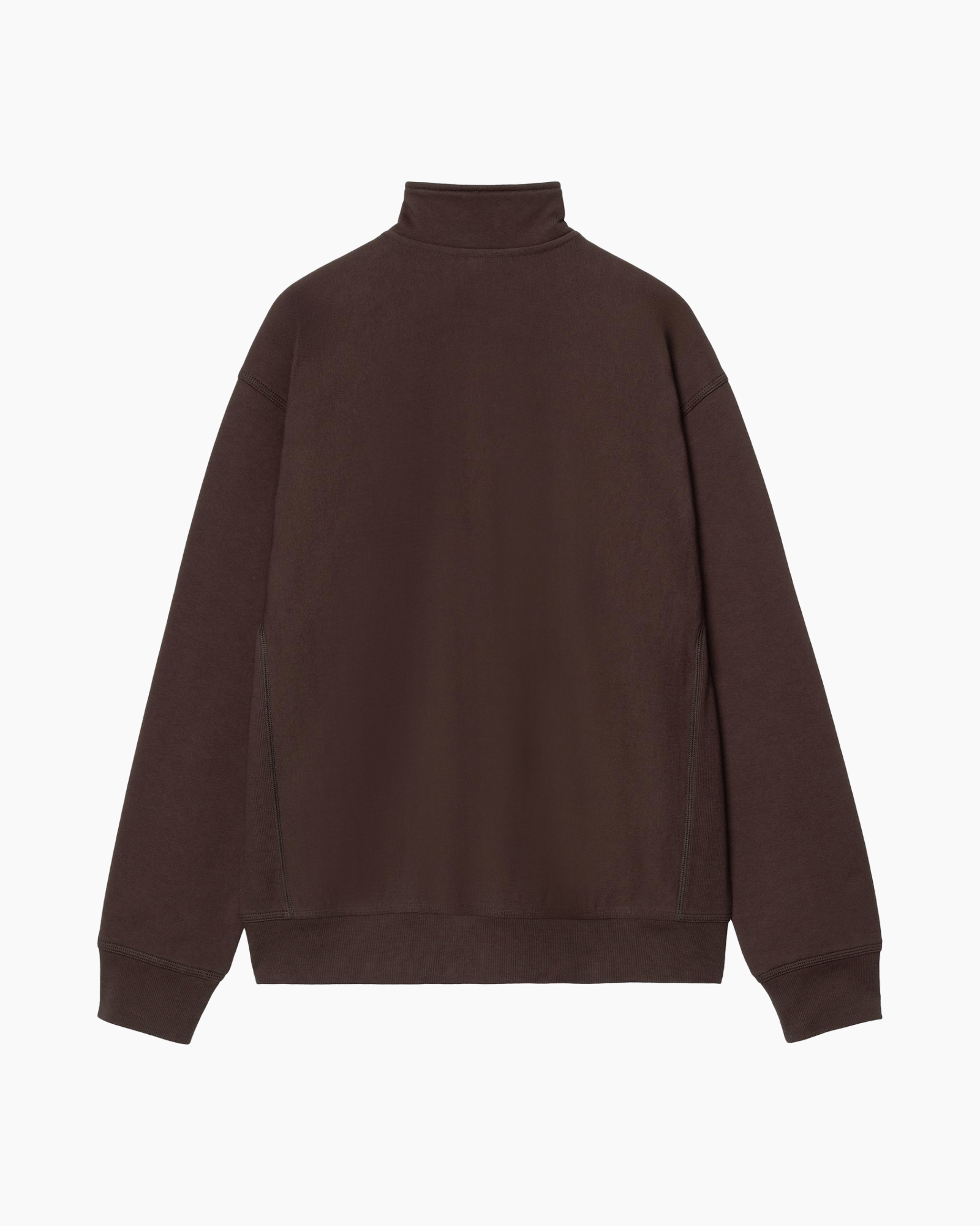 Sweater Half Zip American Script Donker Bruin