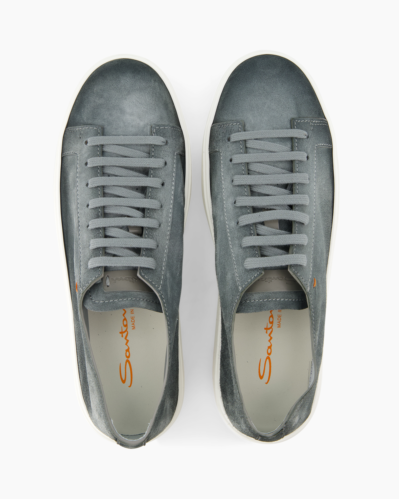 sneakers, gray, laces, suede, casual
