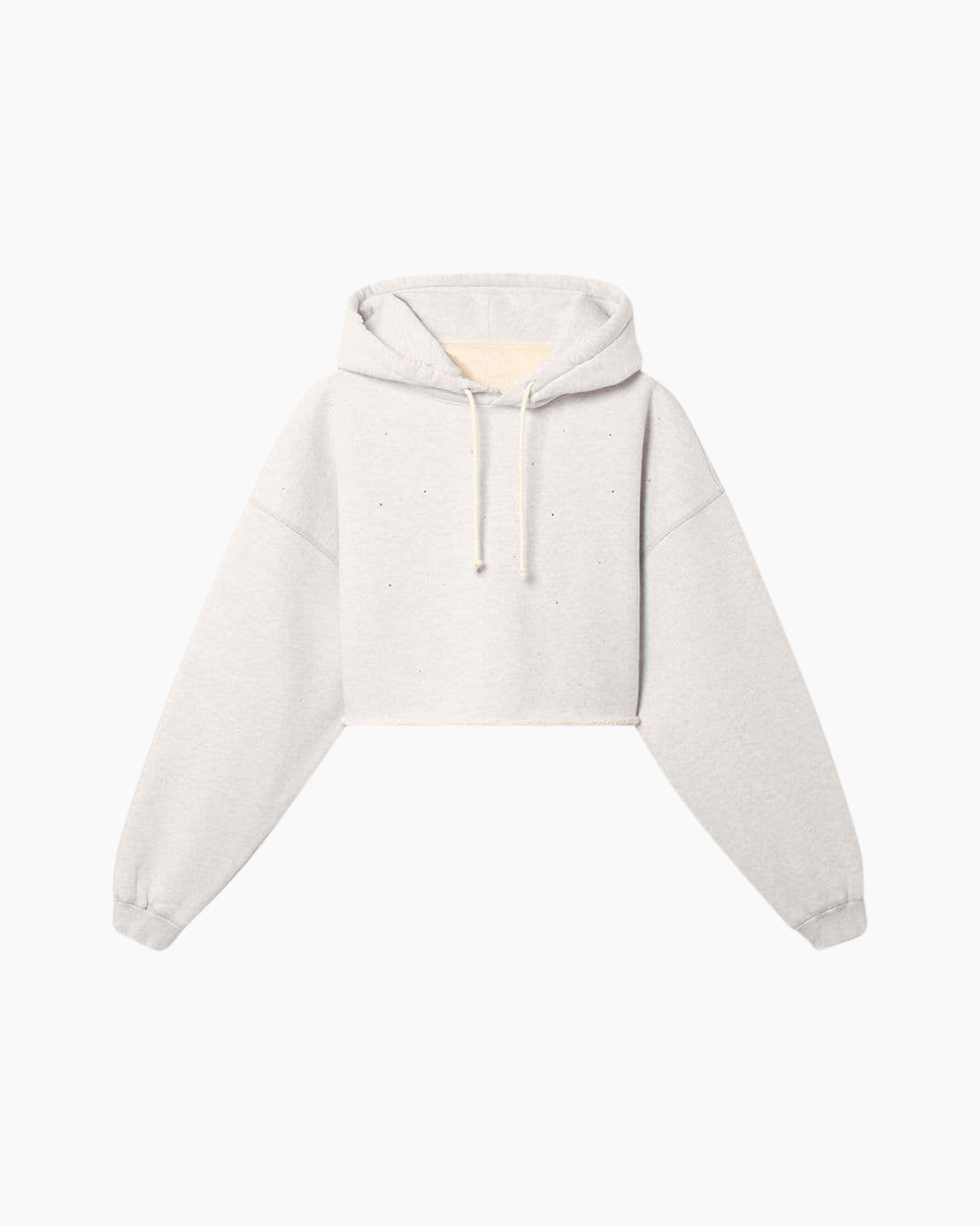 hoodie, cropped, pullover, light gray, sweatshirt