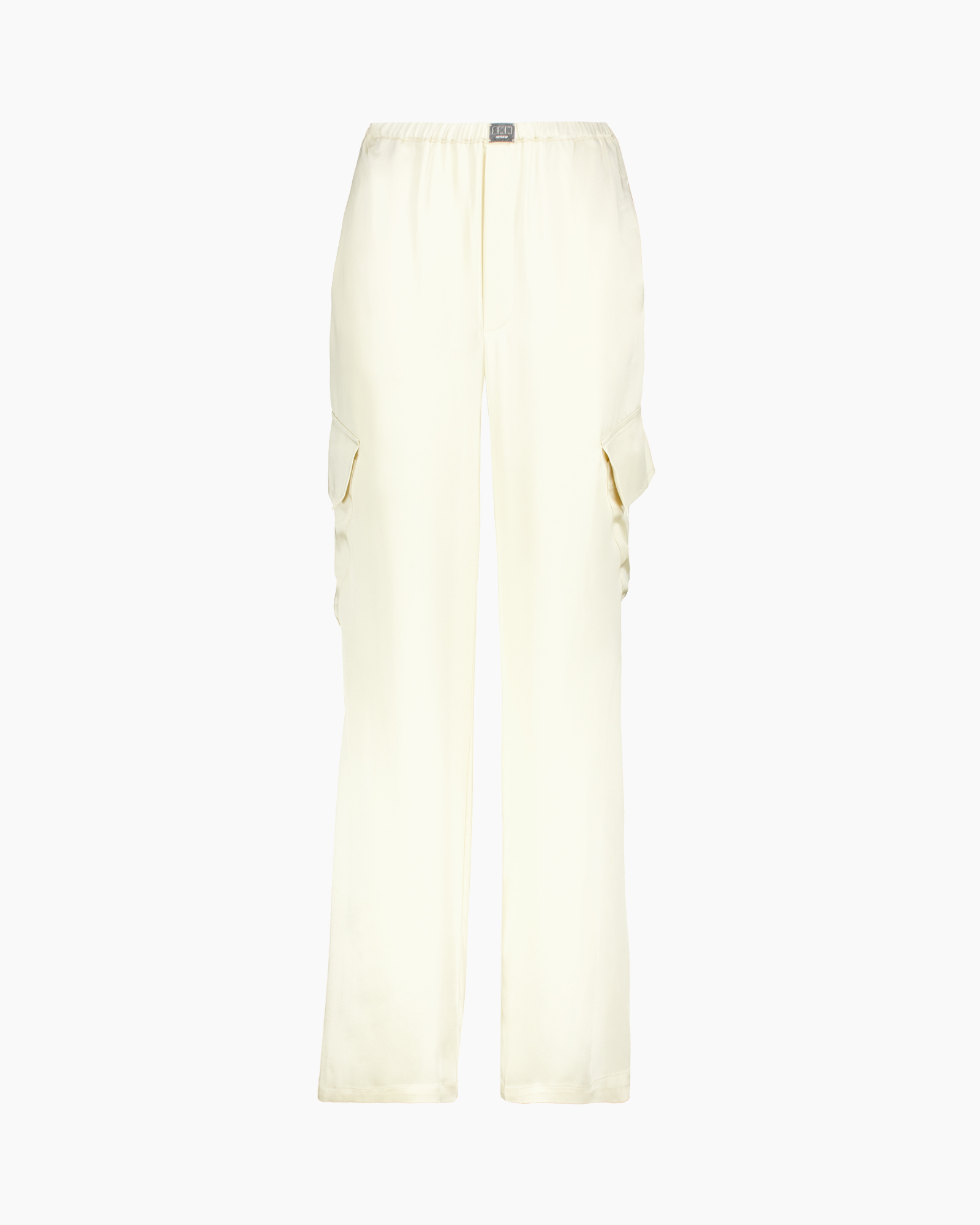 Broek Gisele Satin Pockets Beige
