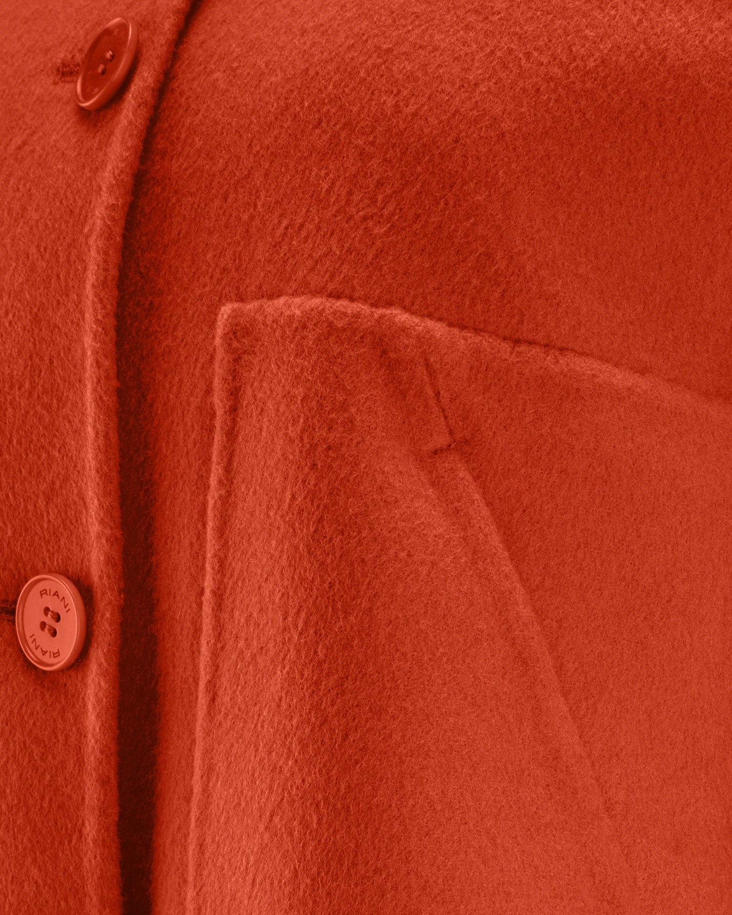 coat, fabric, button, pocket, red