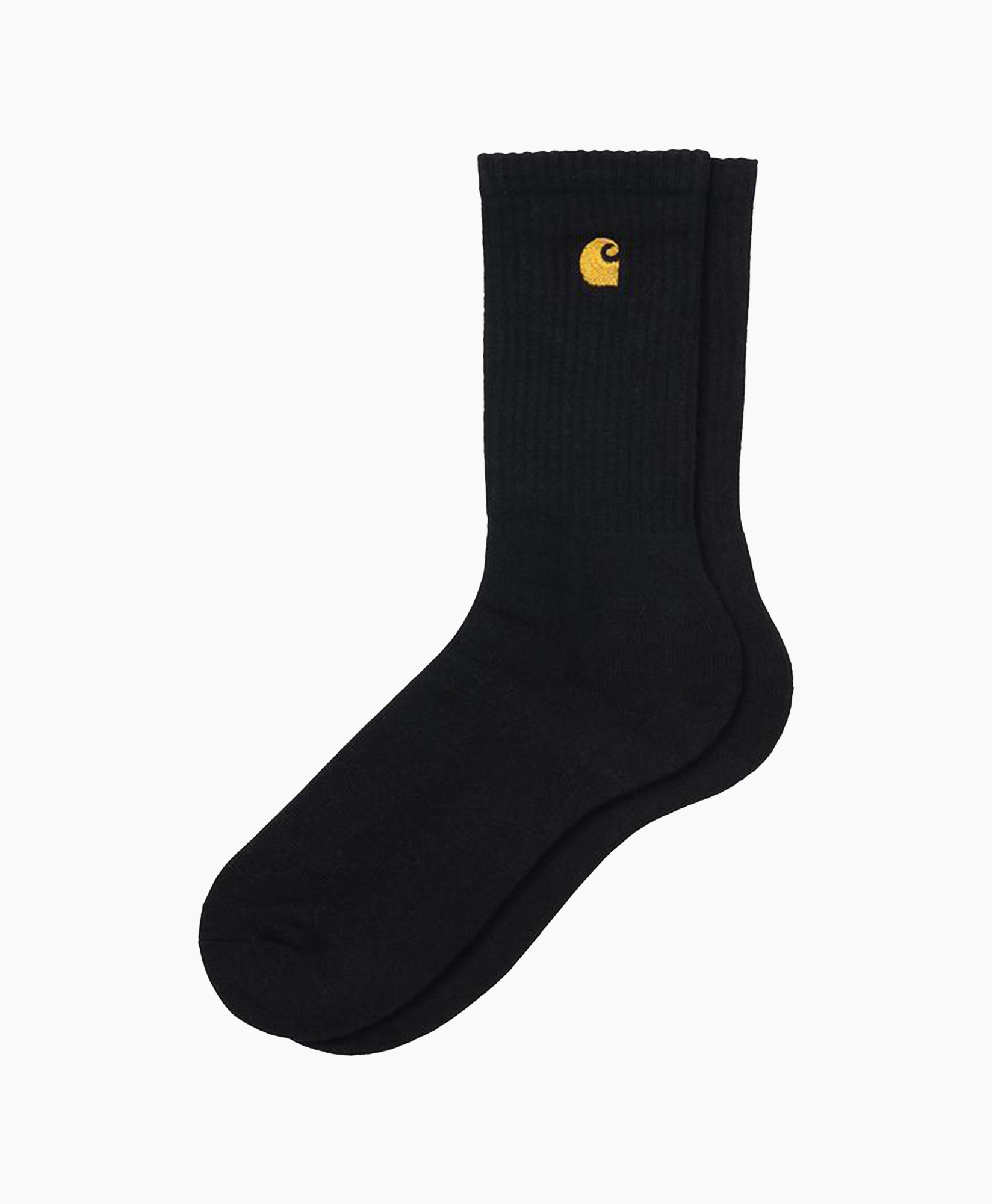 socks, ankle/crew socks, black, ribbed, logo