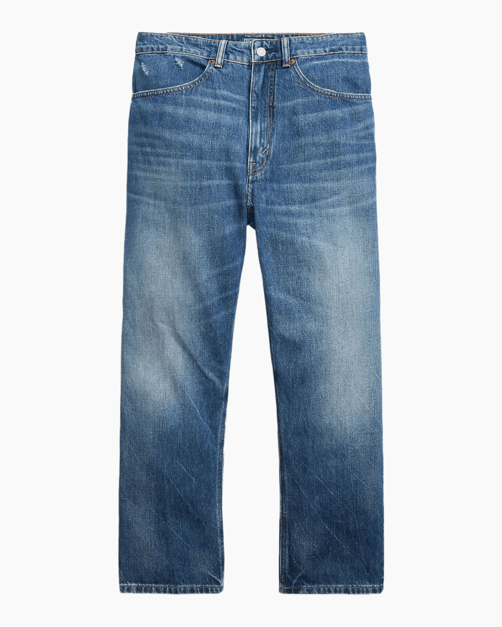 jeans, blue denim, distressed, mid rise, pocketed
