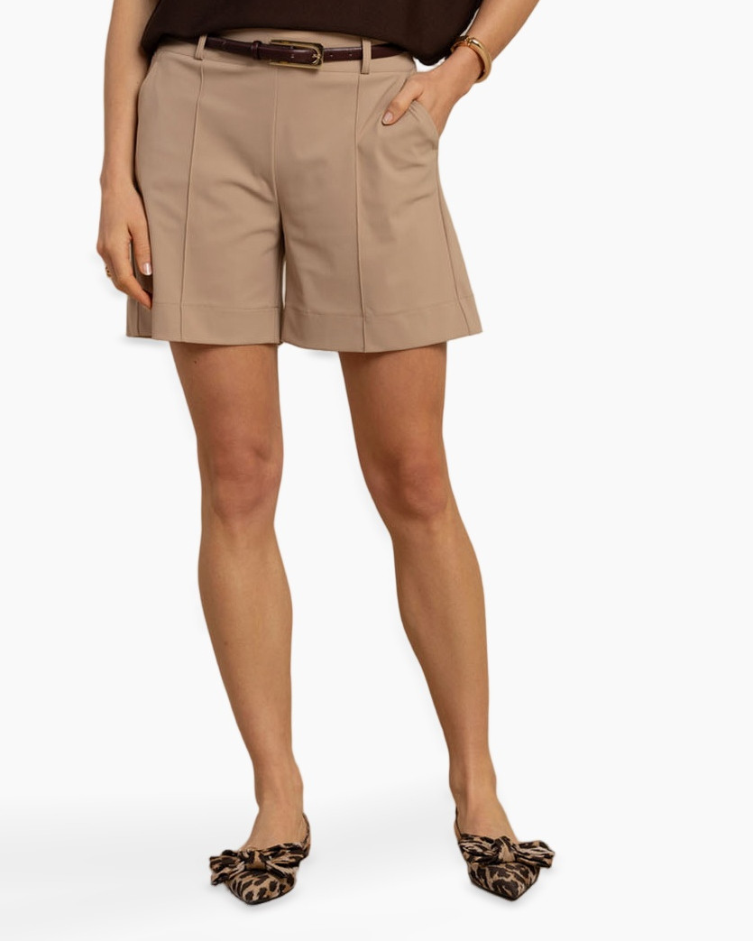 shorts, beige, tan, khaki, belted