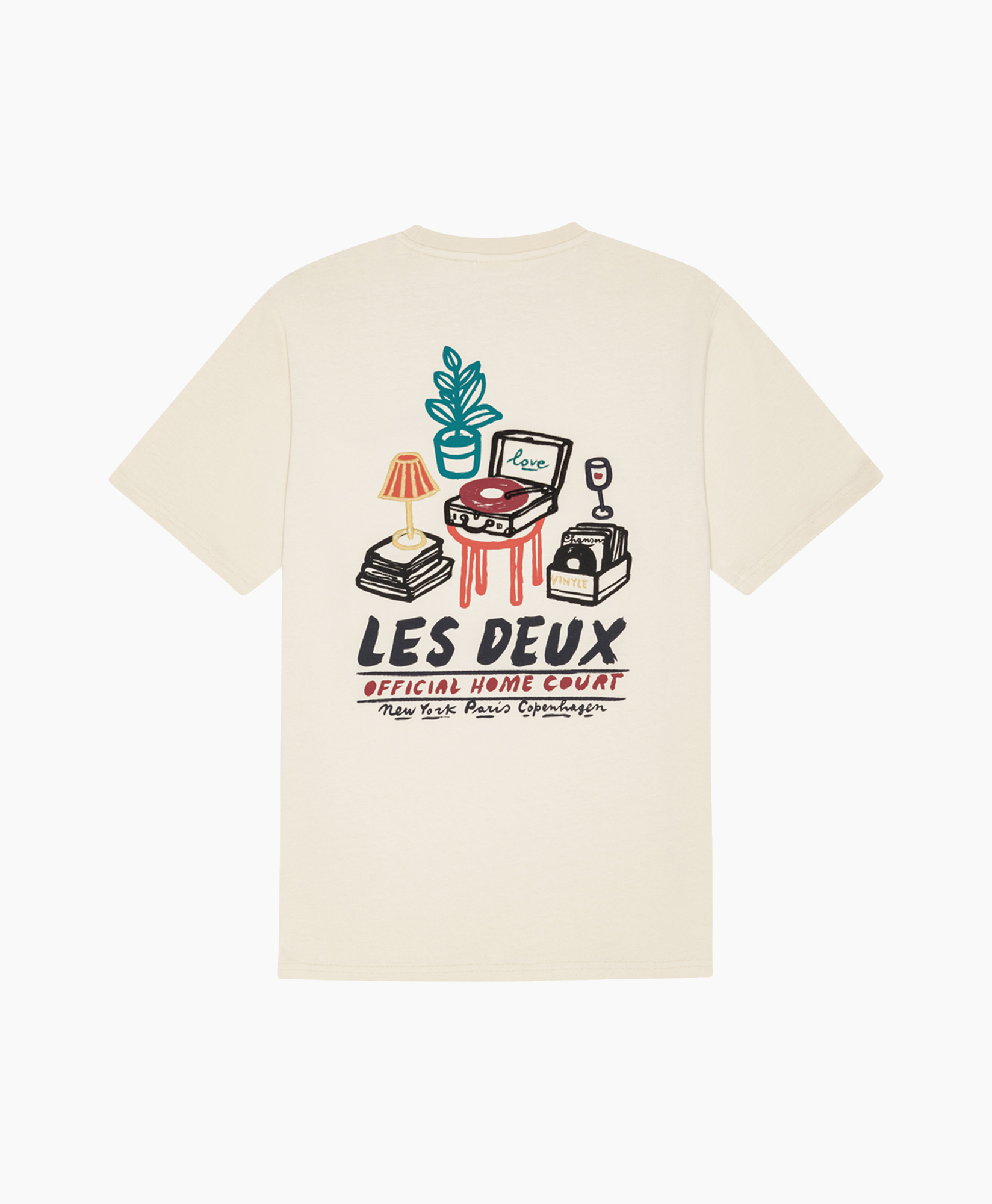 graphic tee, t-shirt, illustration, vinyl record, short sleeves