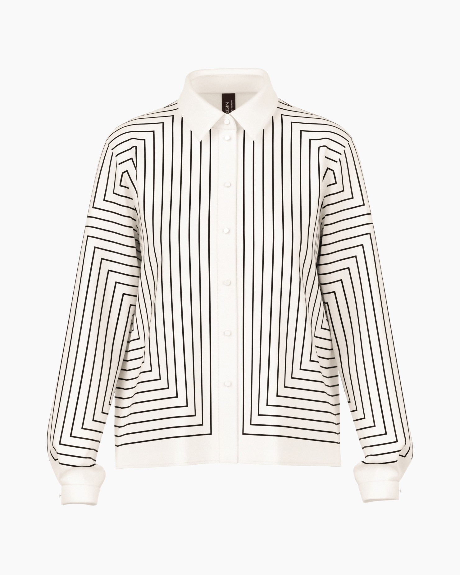 shirt, button-down, striped, geometric, long-sleeve