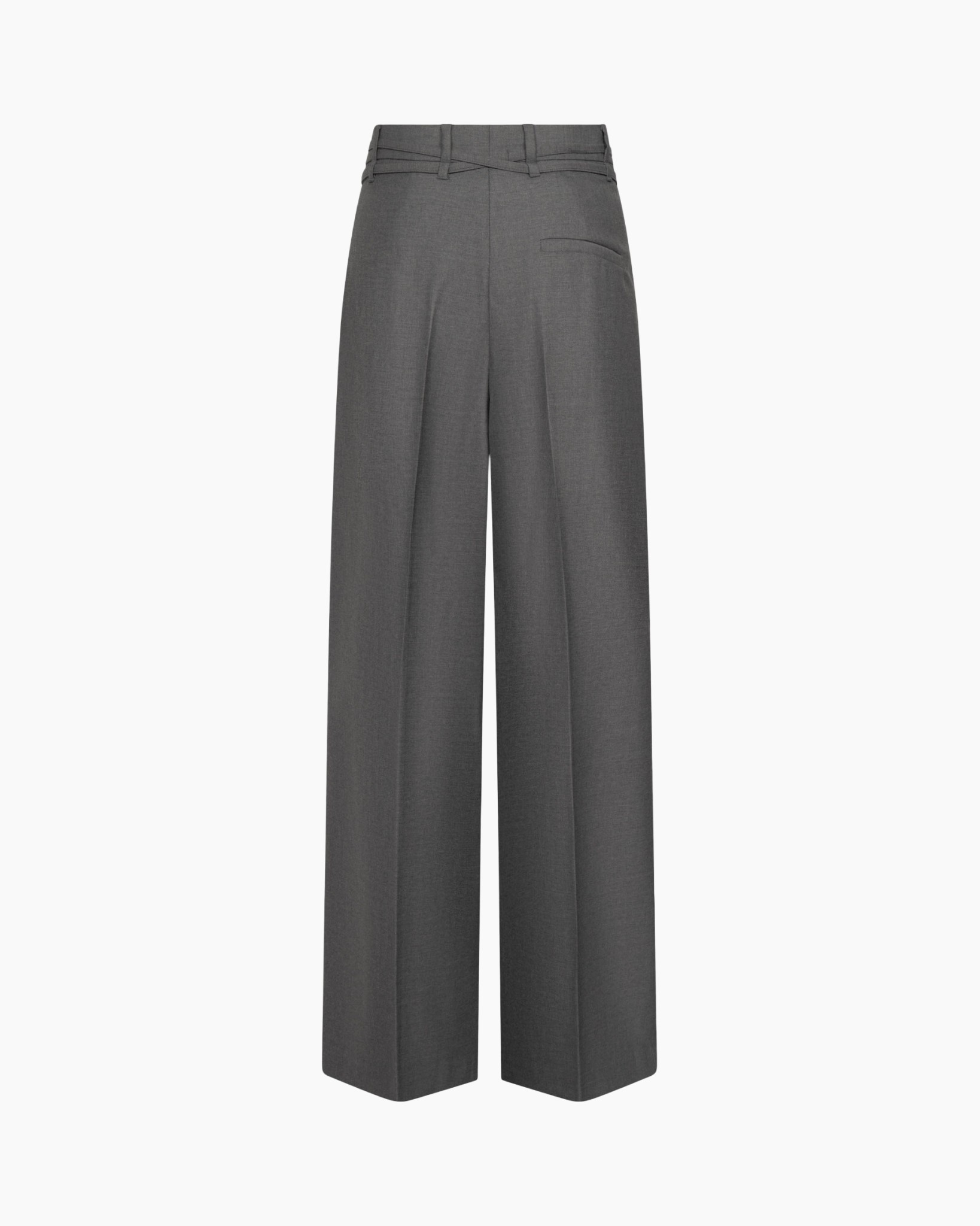 trousers, wide-leg, grey, drawstring, secured waist