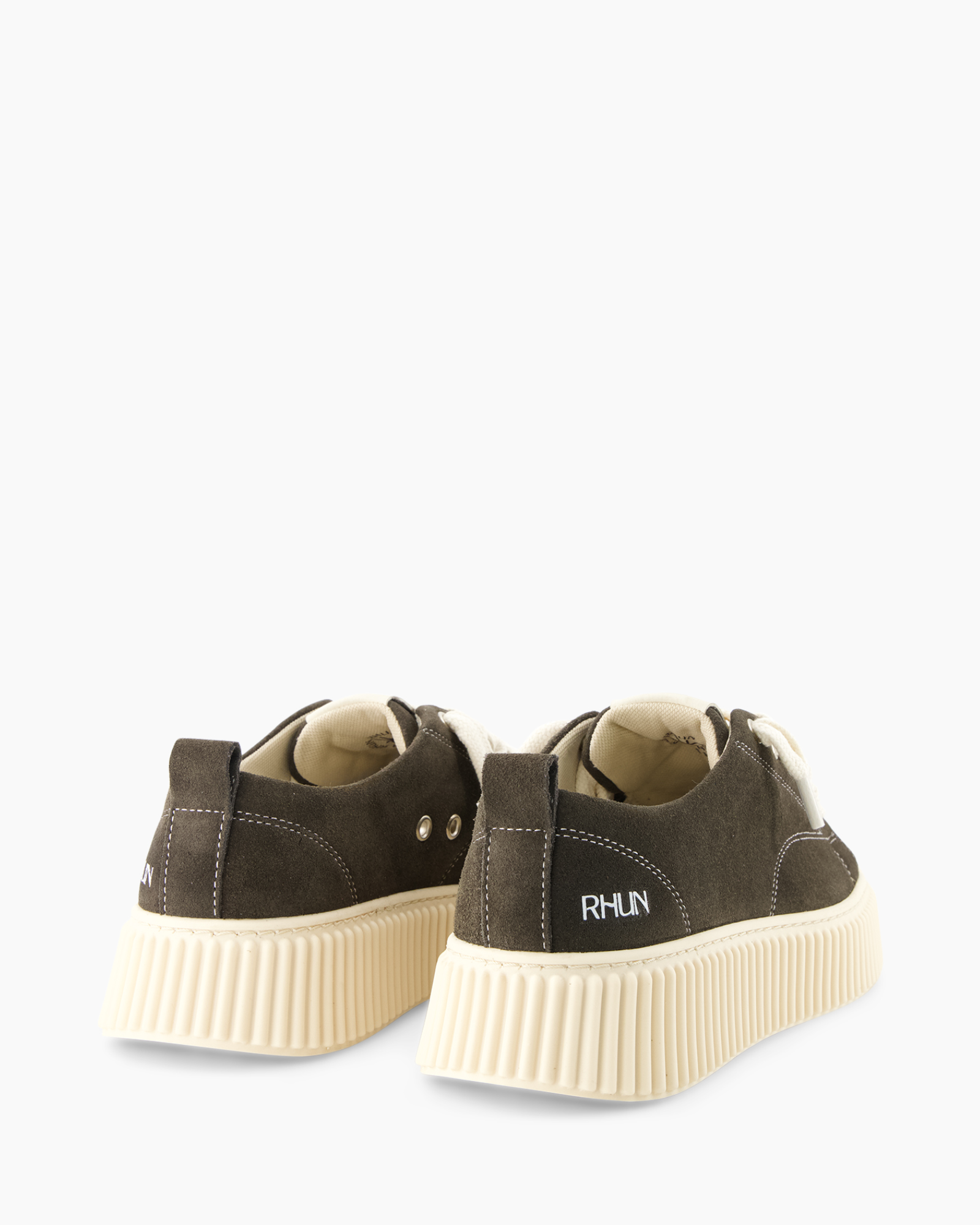 ankle shoes, suede, dark gray, platform sole, RHIN?