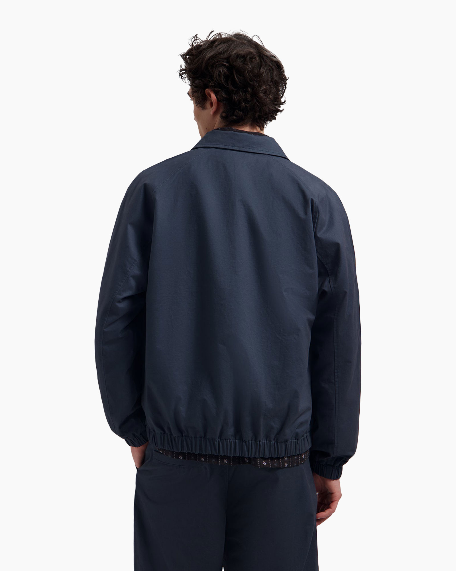 jacket, zipper, navy, windbreaker, collar