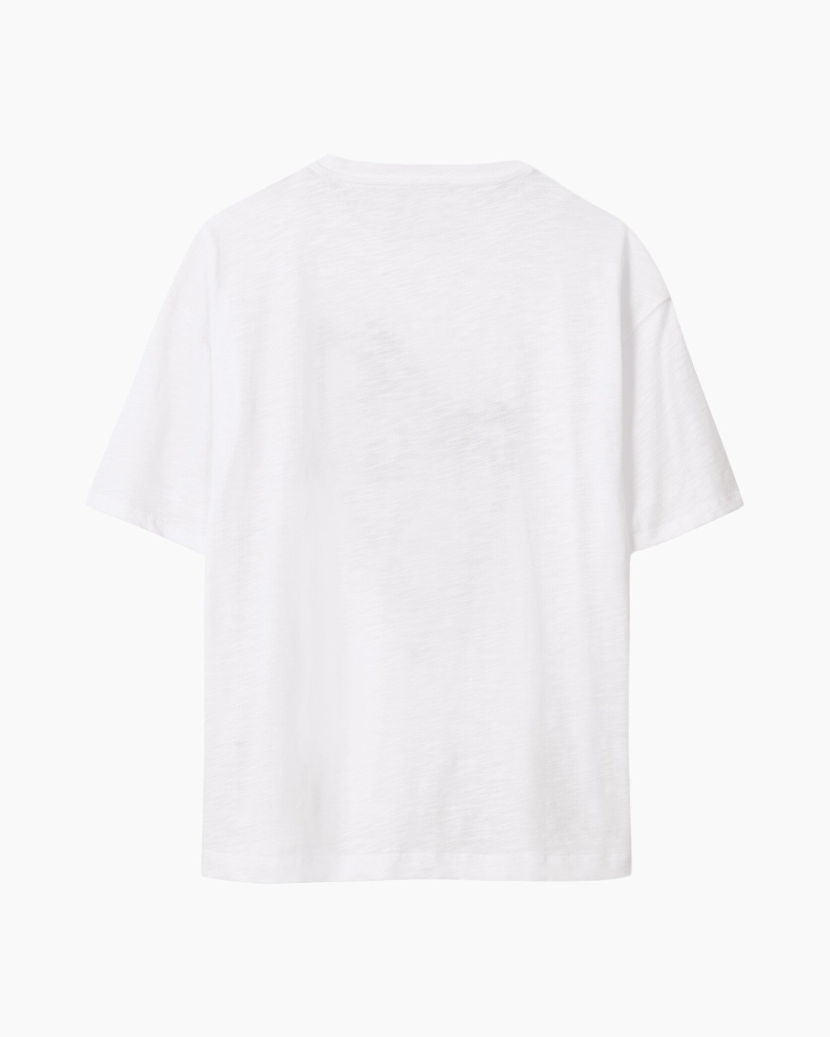 t-shirt, white, short-sleeve, cotton, plain