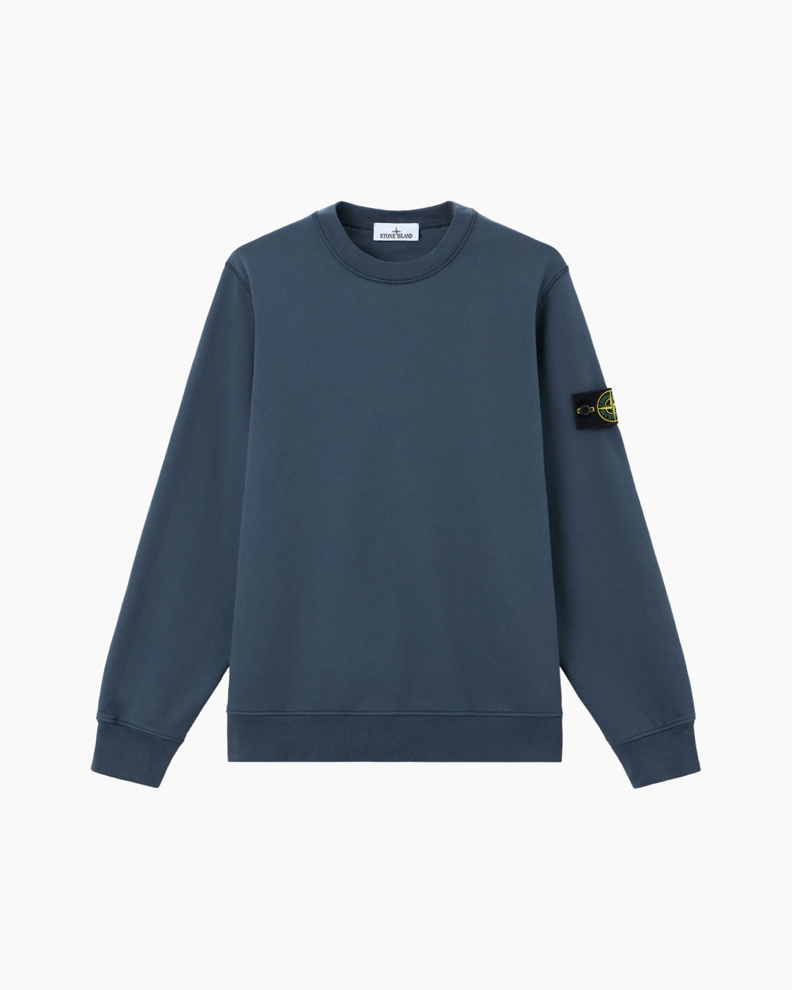 crewneck, sweatshirt, long sleeve, solid color, blue
