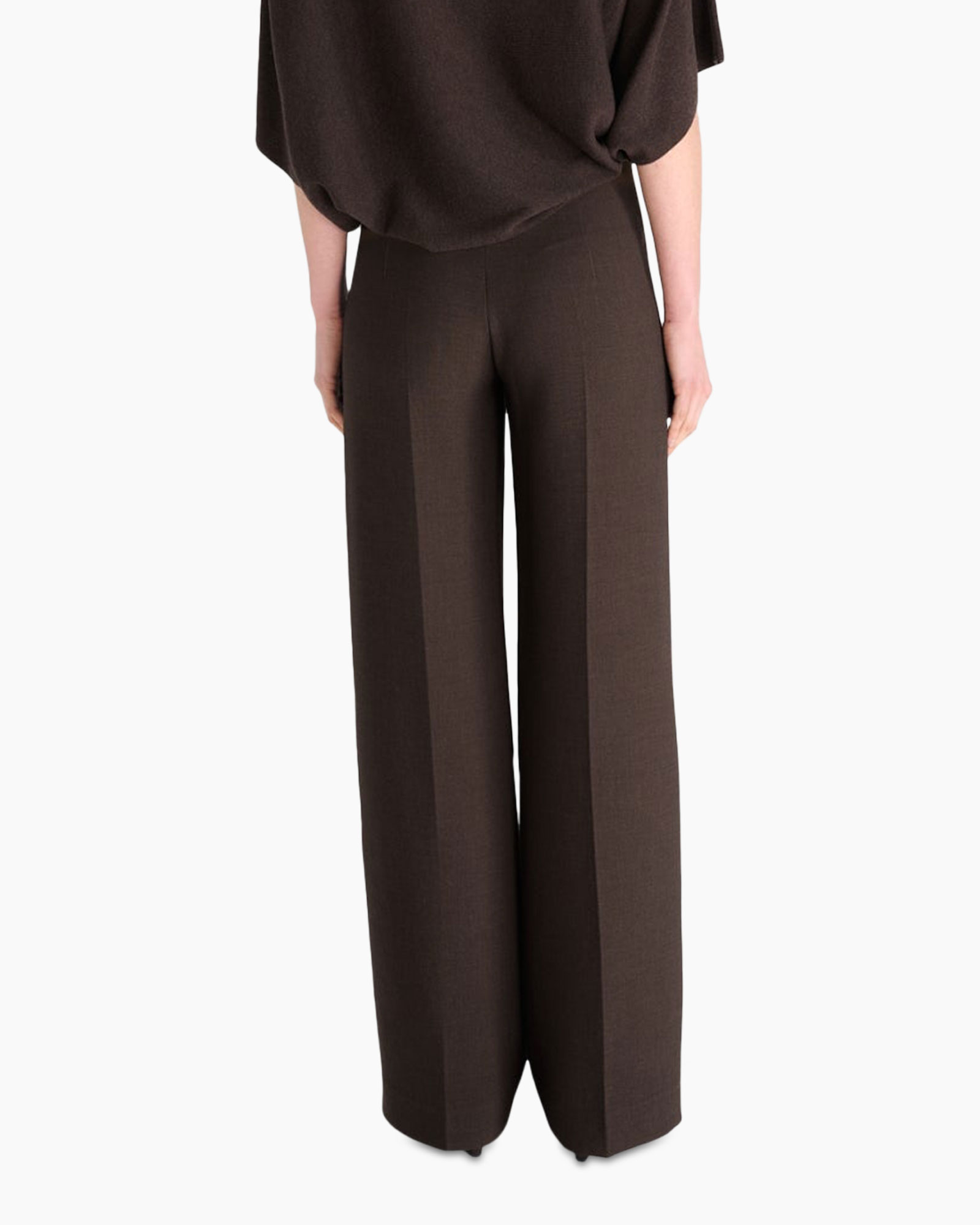 pants, wide-leg, brown, trousers, formal