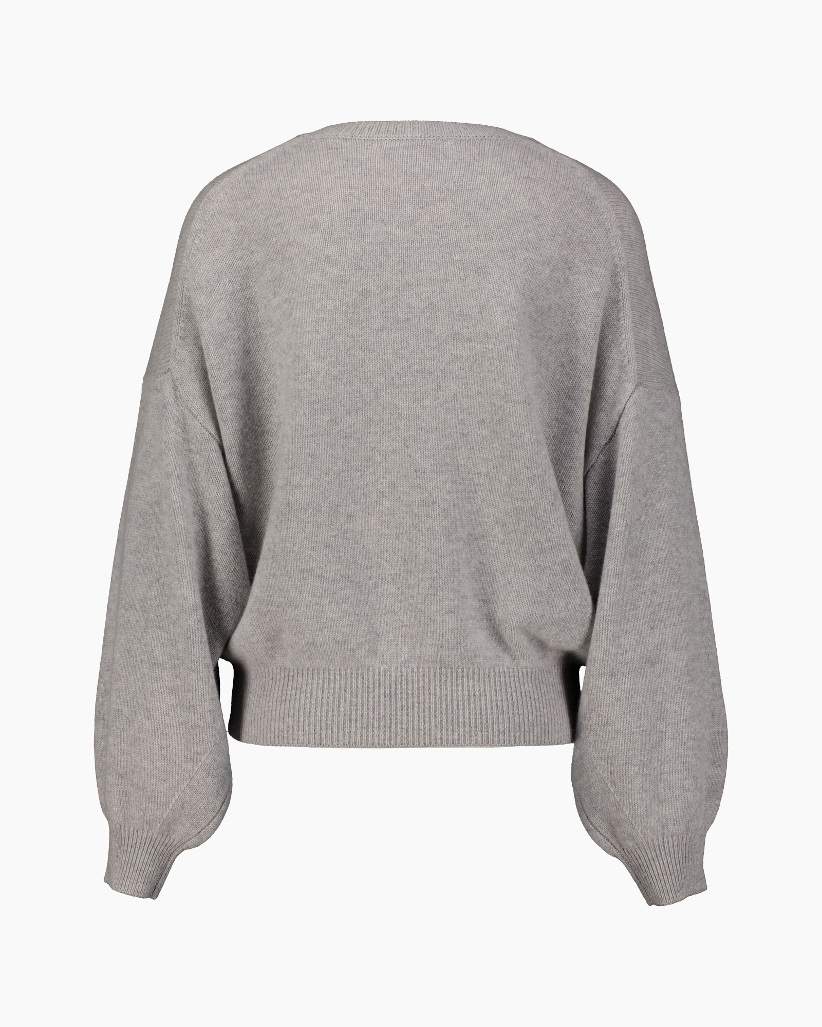 sweater, pullover, knit, long-sleeve, gray
