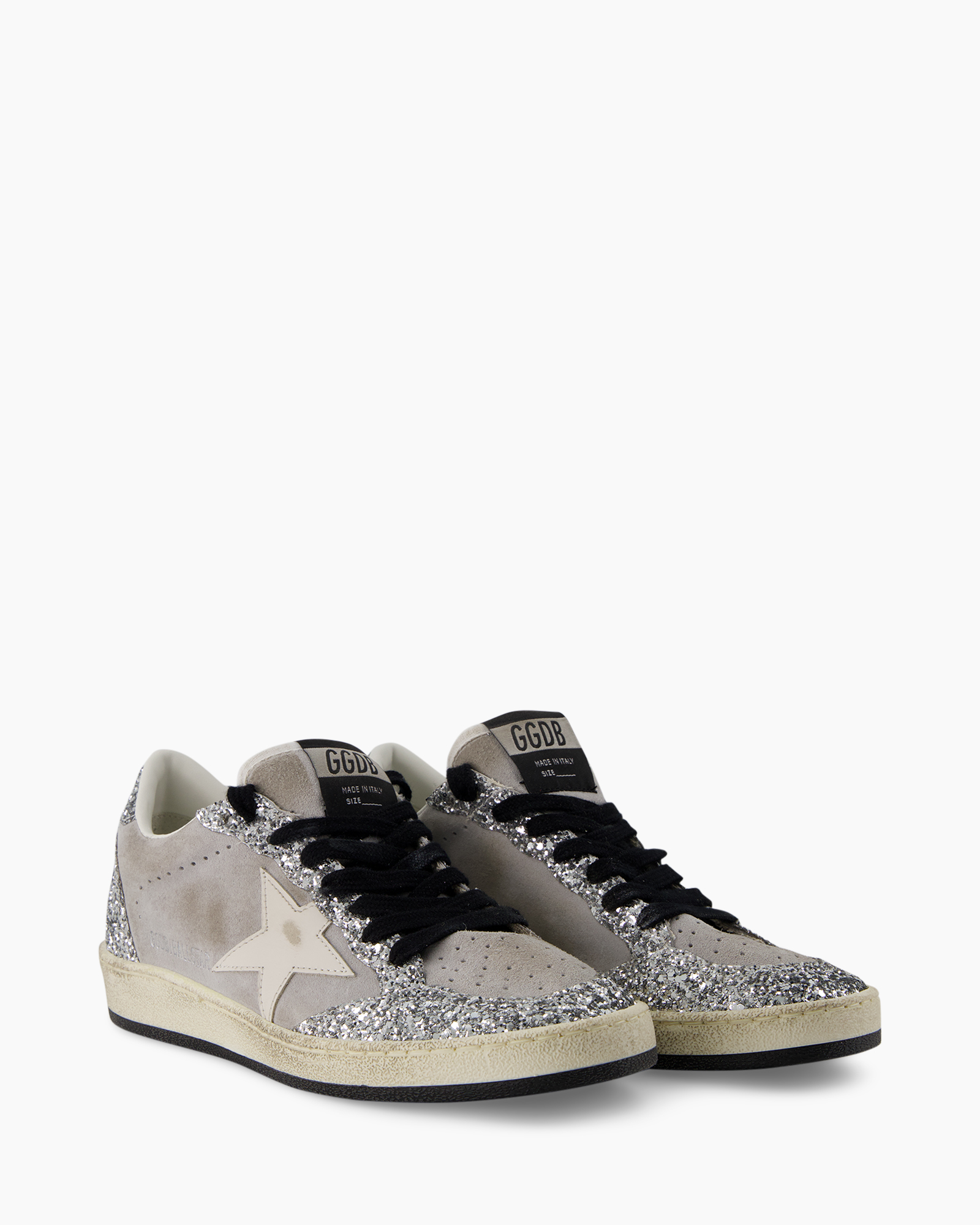 sneakers, glitter, glittery, star logo, low-top