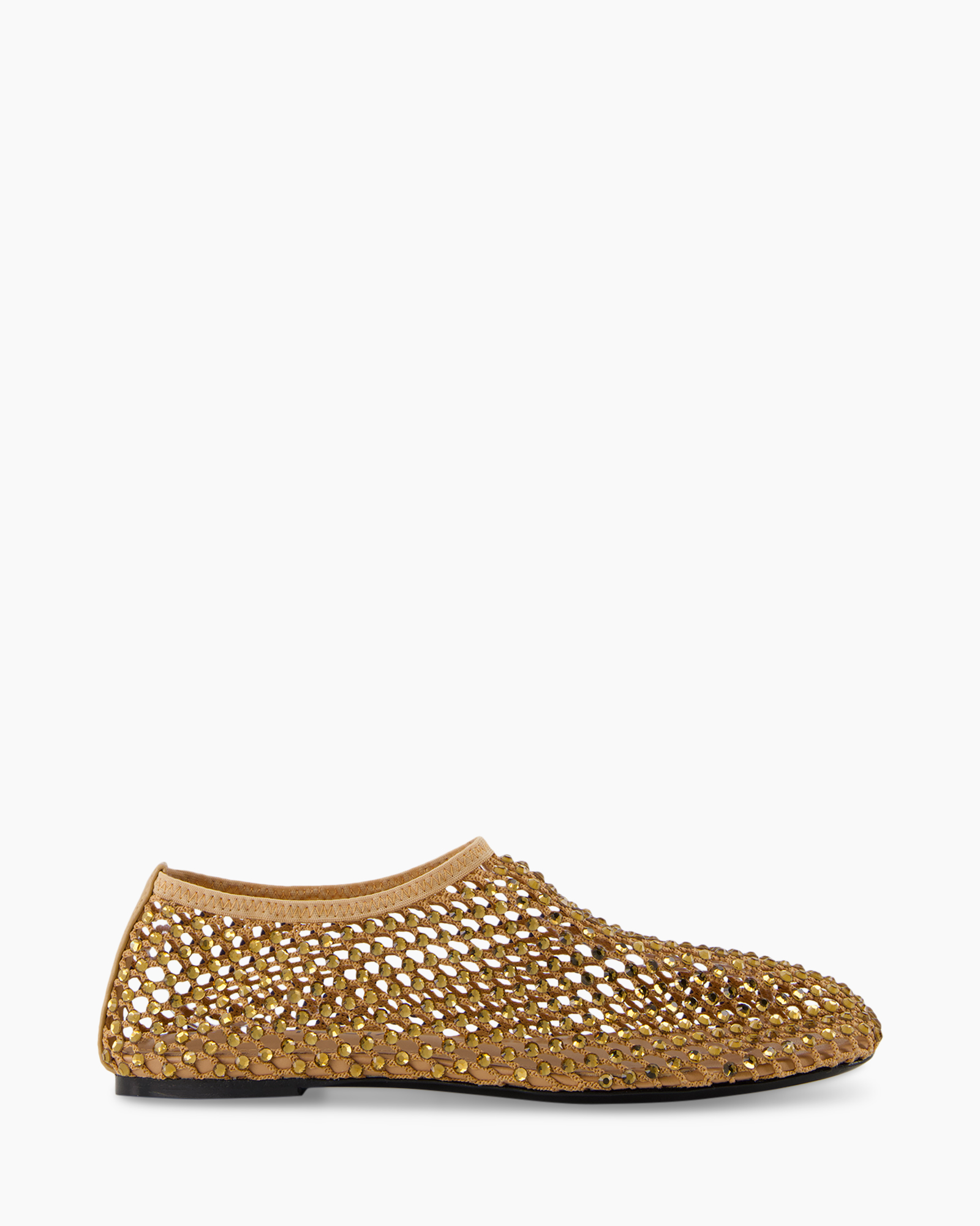 slip-on, shoe, gold, woven, flat