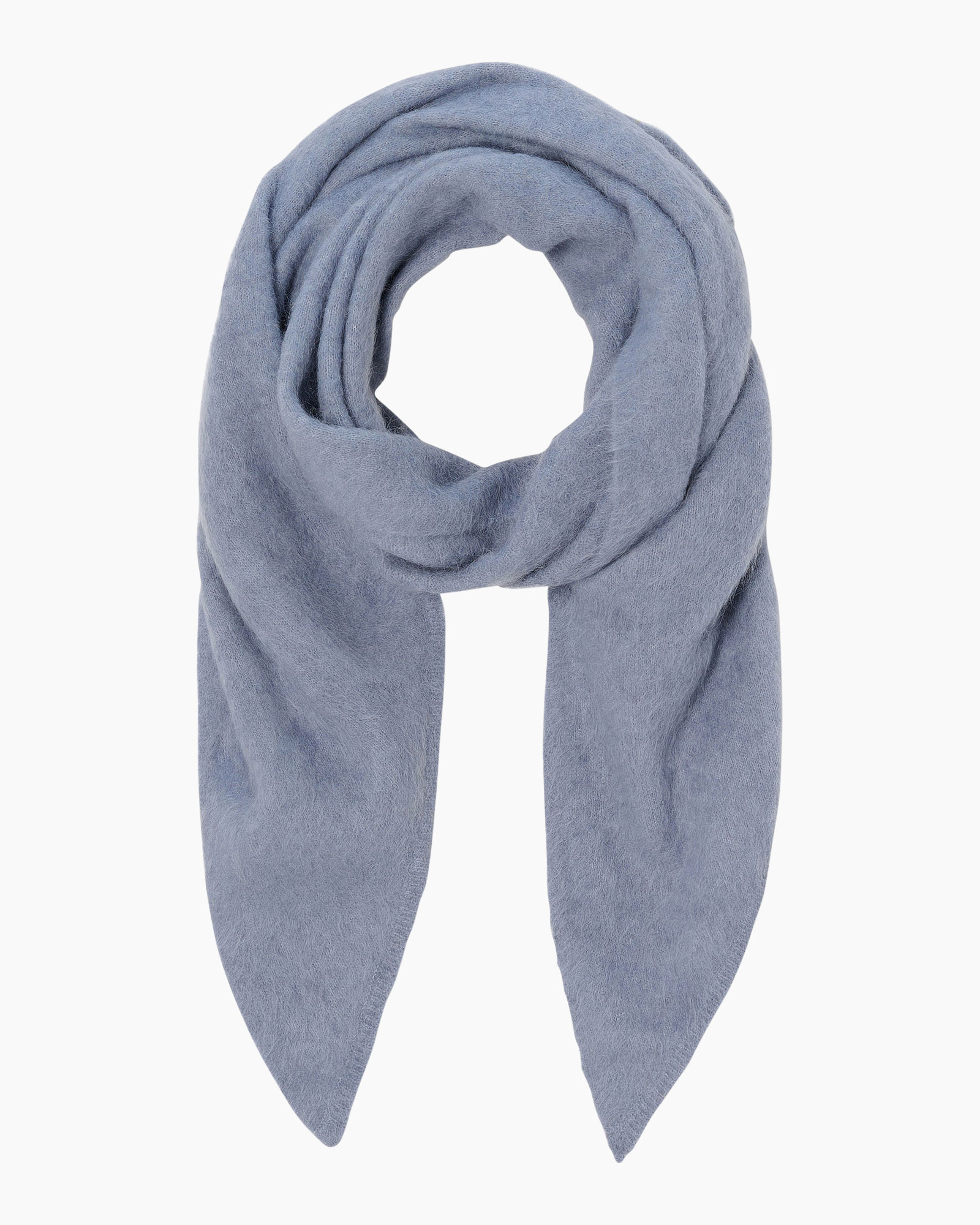 scarf, wrap, knit, blue, outerwear