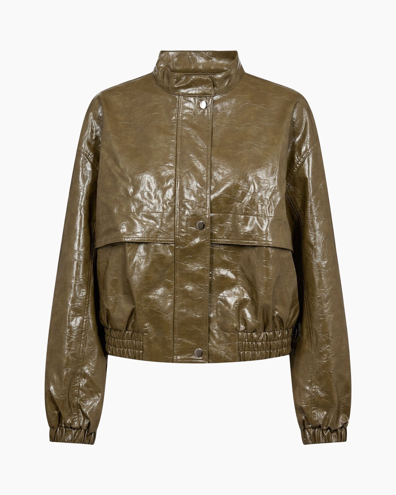 jacket, coat, olive, polyurethane, puffer/zip