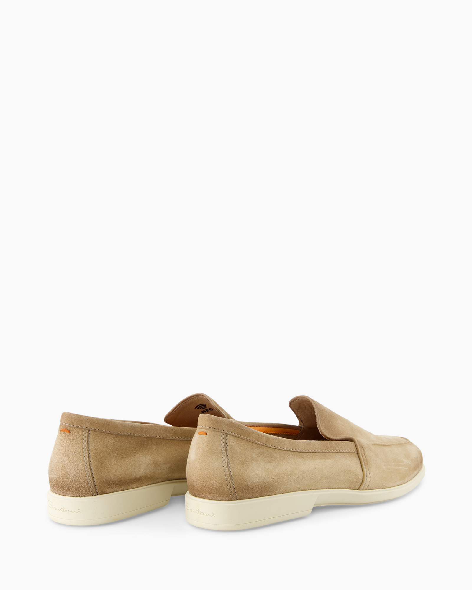 shoe, loafers, suede, beige, slip-on