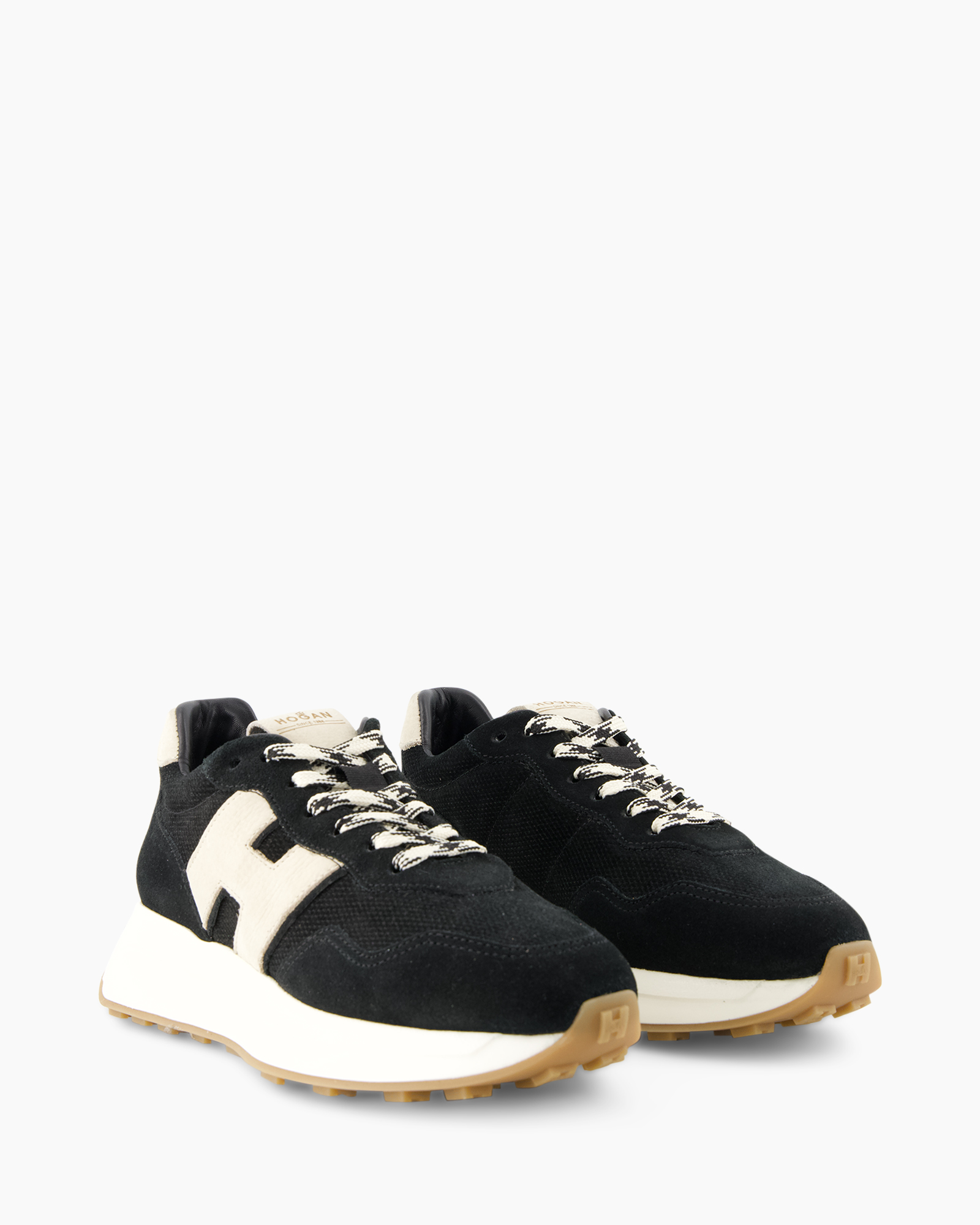 sneakers, black, sport, mesh, lace-up