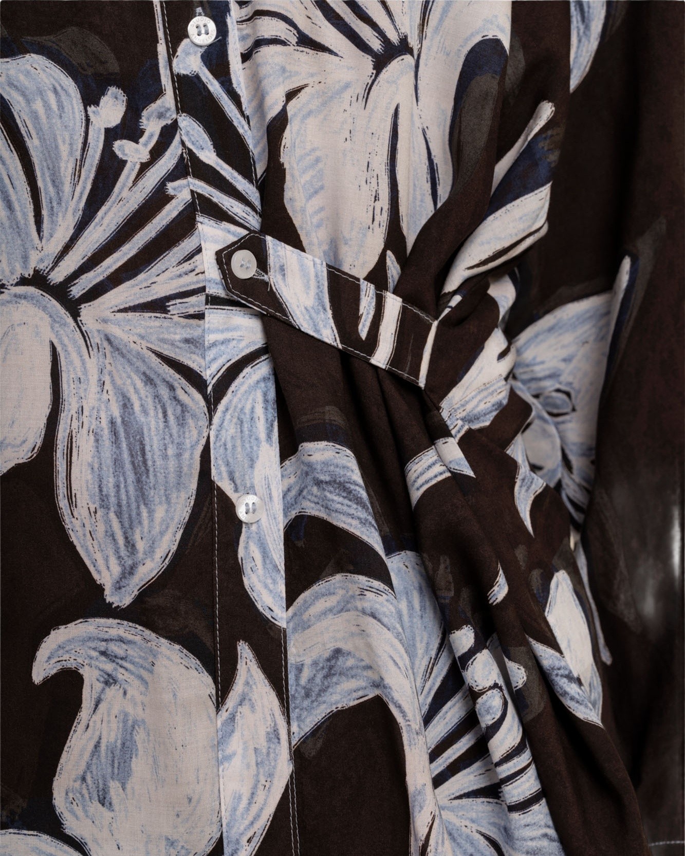 shirt, blouse, floral, pattern, buttons