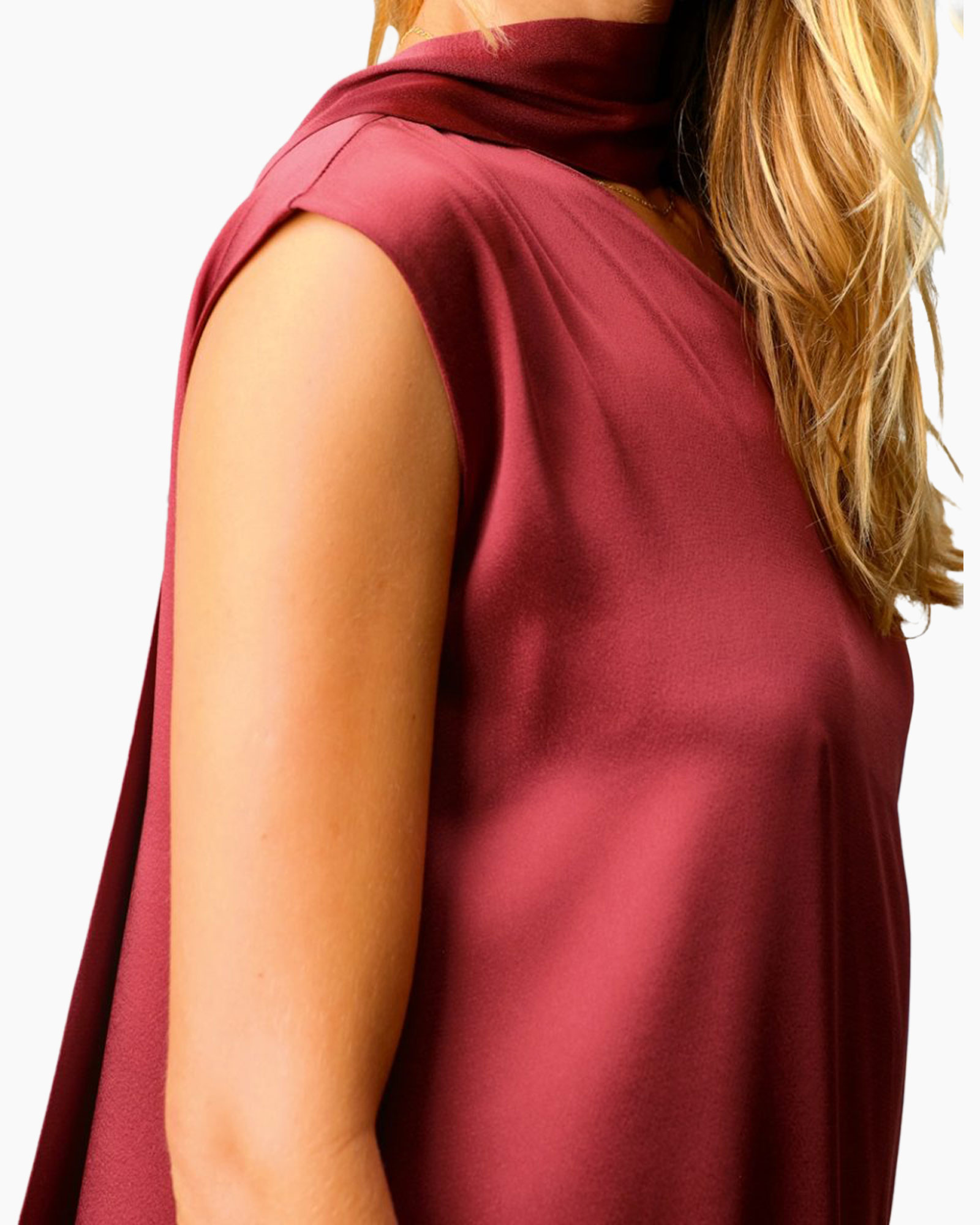 sleeveless, top, red, bodice, fabric