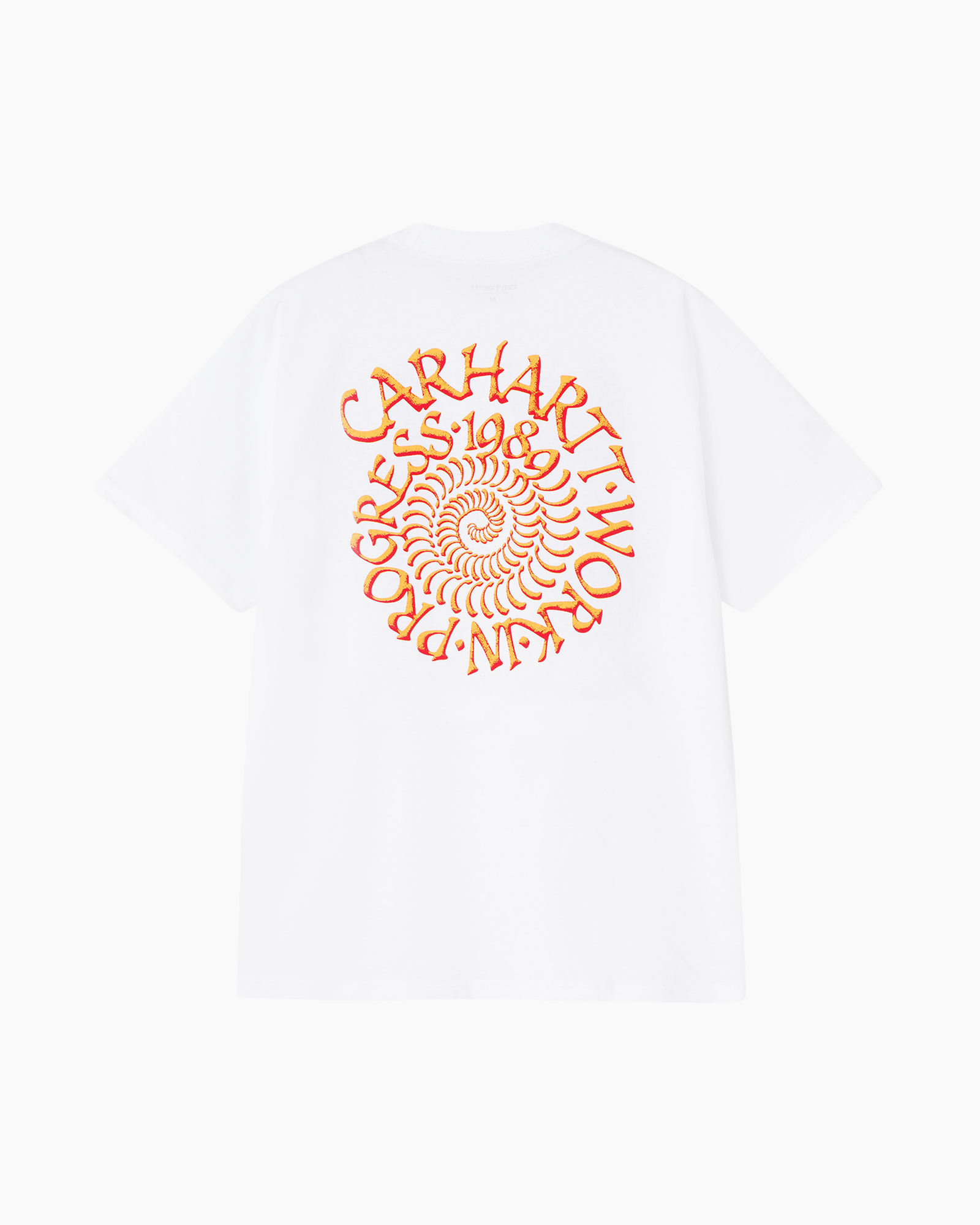 t-shirt, graphic, spiral, white, short-sleeve