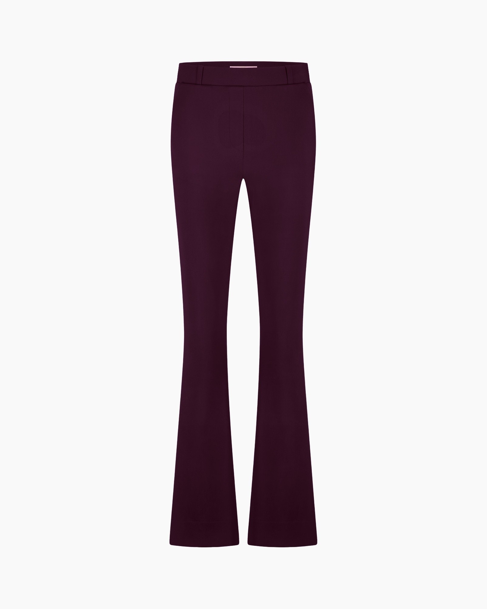 pants, trousers, flared, burgundy, fashion